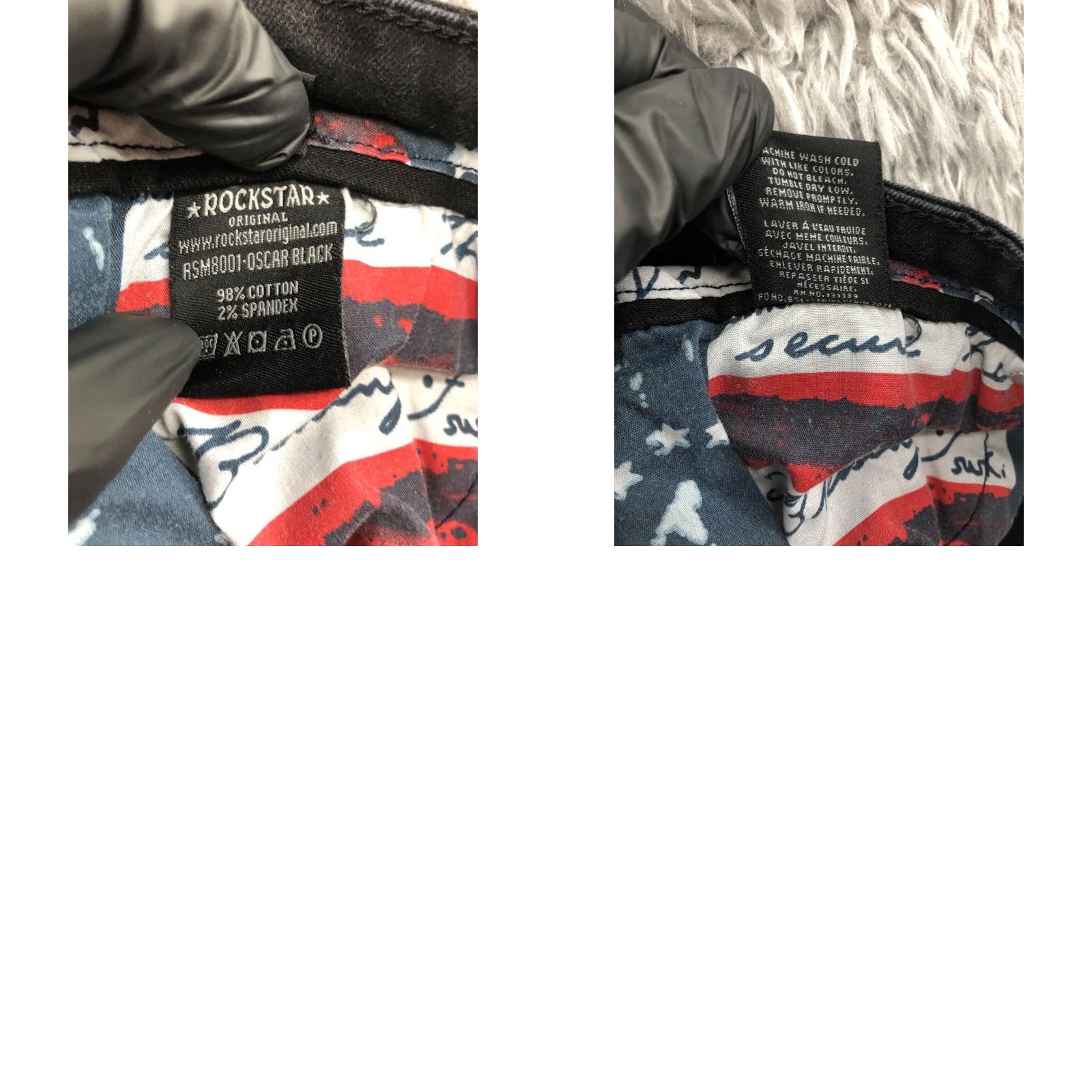 Vintage VINTAGE Rockstar Bermuda Shorts Mens Size 40 Mid Rise Dark Wash Black Distresse Size US 40 / EU 56 - 9 Thumbnail