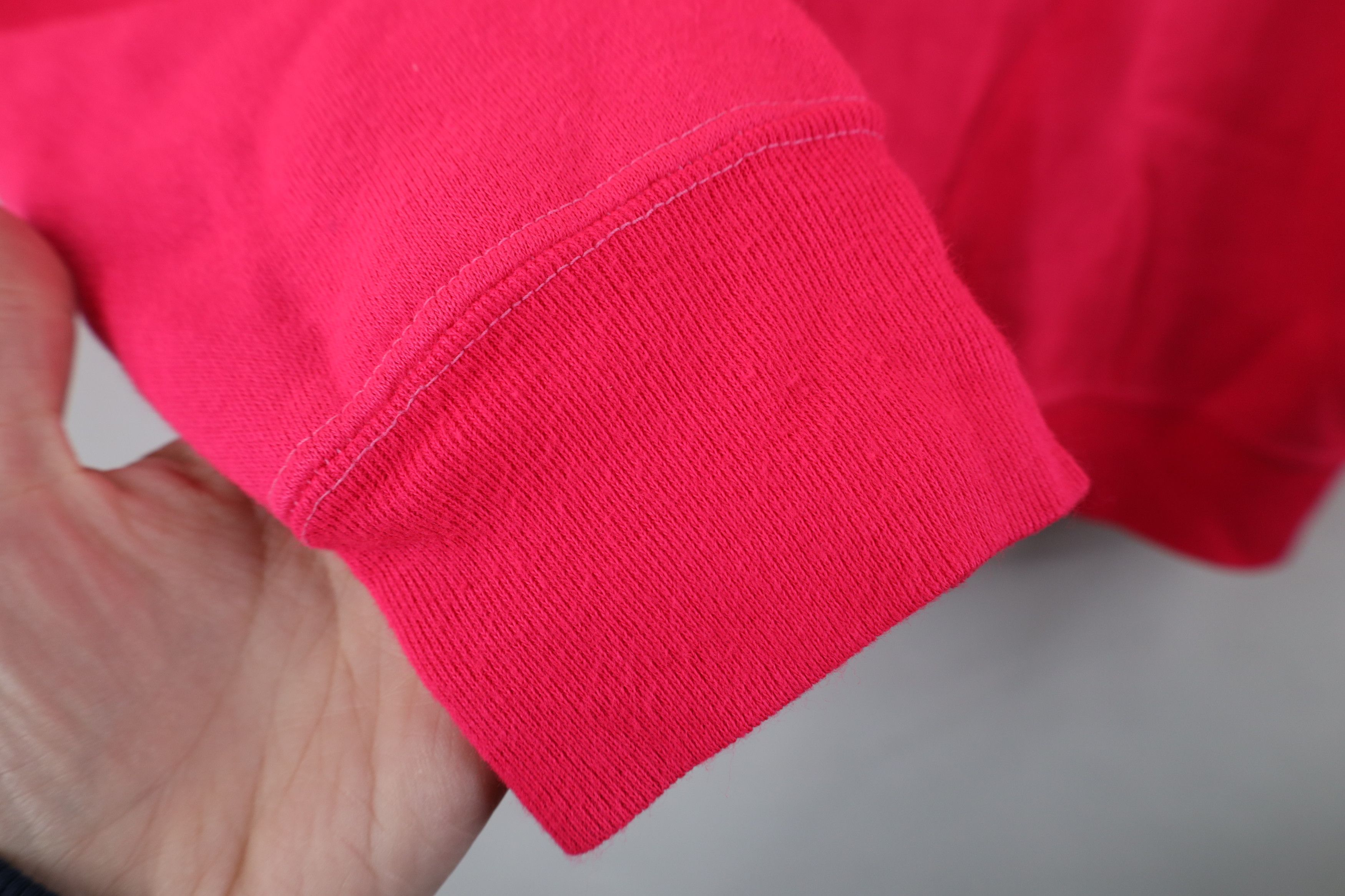 Vintage Vintage 70s Streetwear Crewneck Sweatshirt Neon Pink USA Size M / US 6-8 / IT 42-44 - 7 Thumbnail