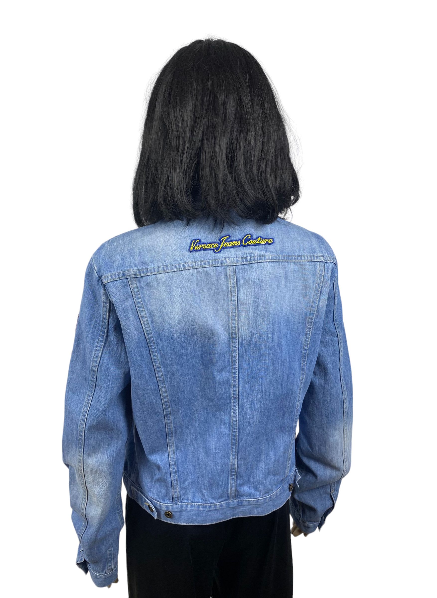 Versace Jeans Couture versace jeans couture denim patchwork jacket womens size L Size L / US 10 / IT 46 - 6 Thumbnail