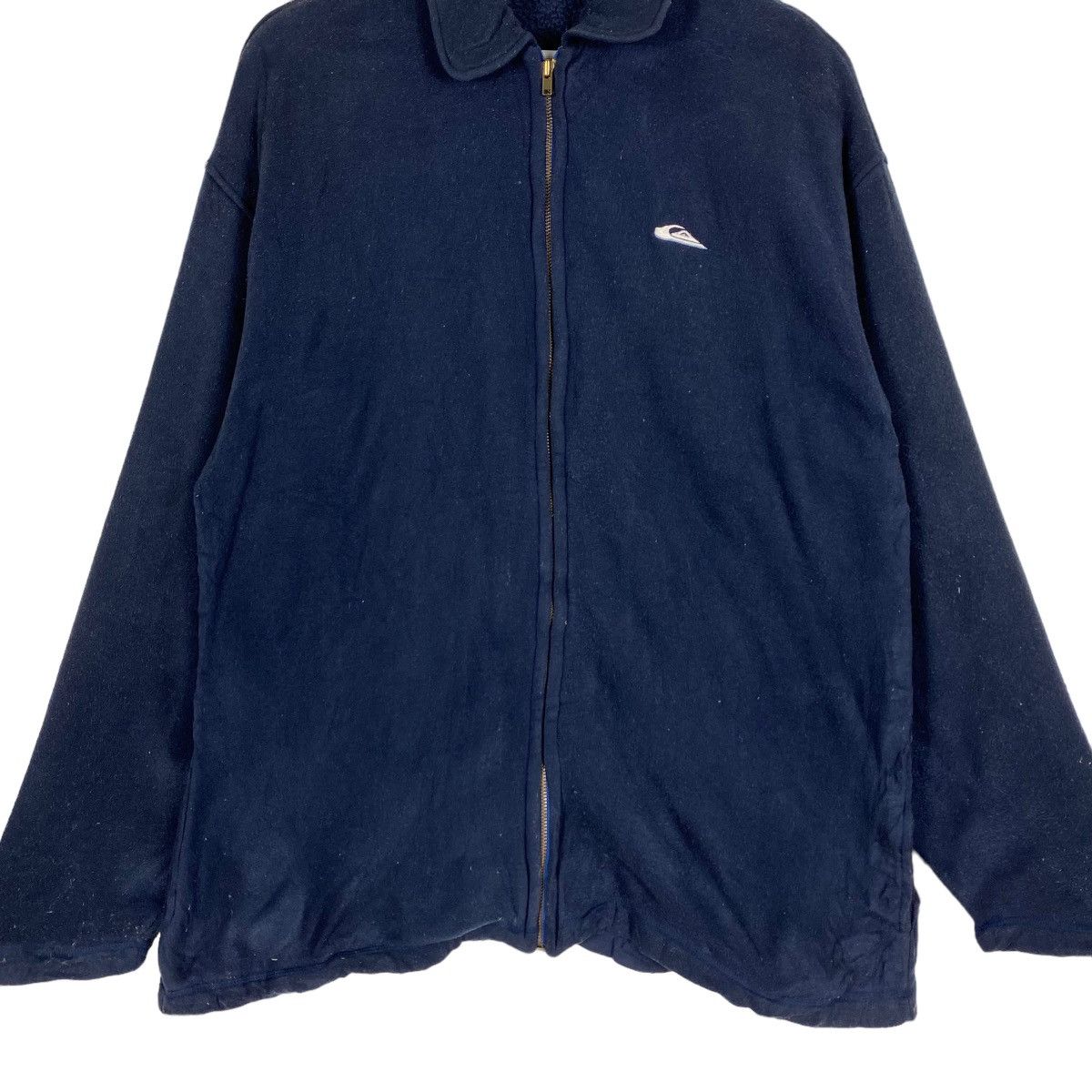 Billabong × Quiksilver × Vintage Vintage 90s Quiksilver Small Logo Zipper Fleece Jacket Size US L / EU 52-54 / 3 - 4 Thumbnail