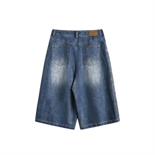 Other American casual retro men's loose washed denim shorts Size US 32 / EU 48 - 5 Thumbnail