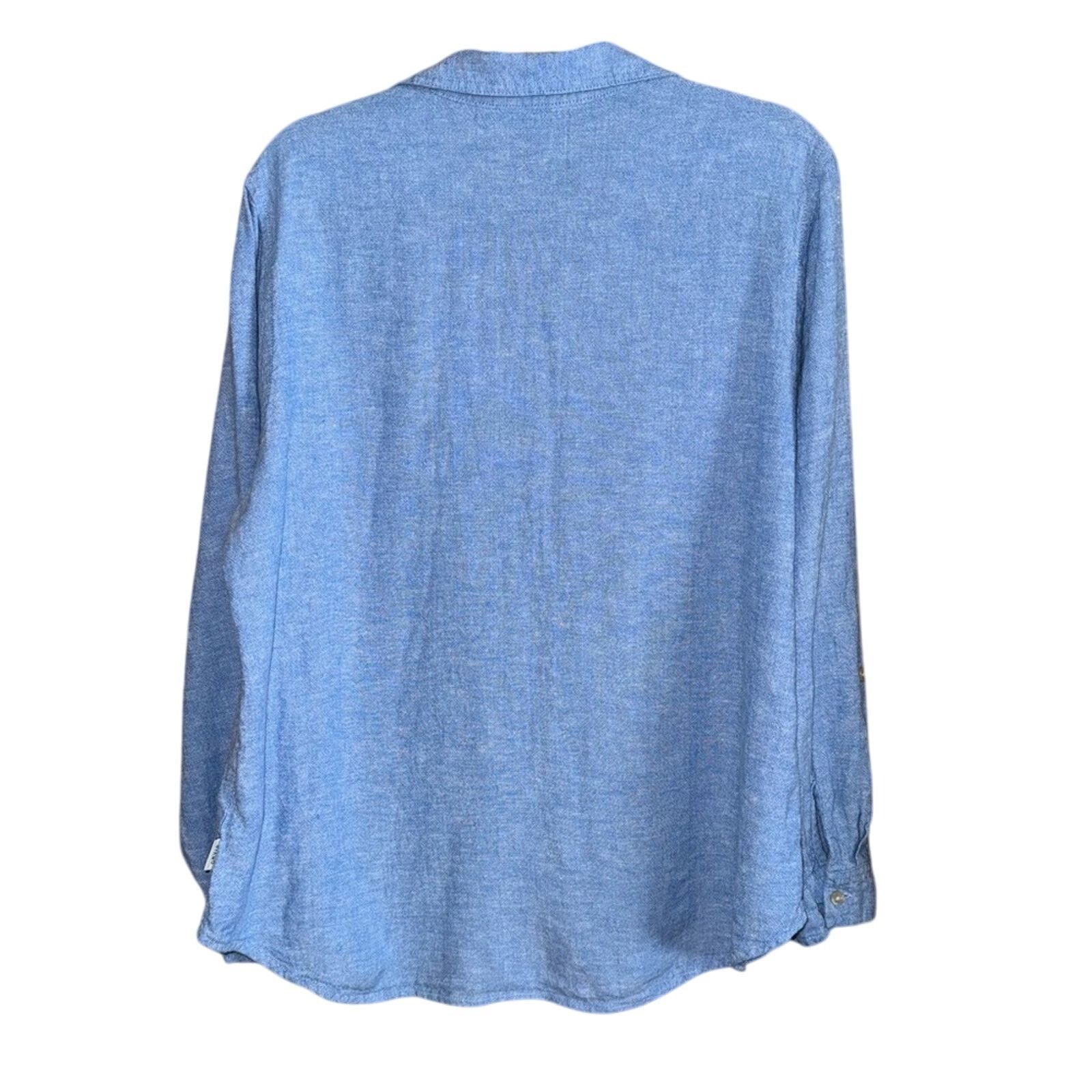 Orvis Orvis Men’s Blue Linen Shirt Size XL Size US L / EU 52-54 / 3 - 2 Thumbnail