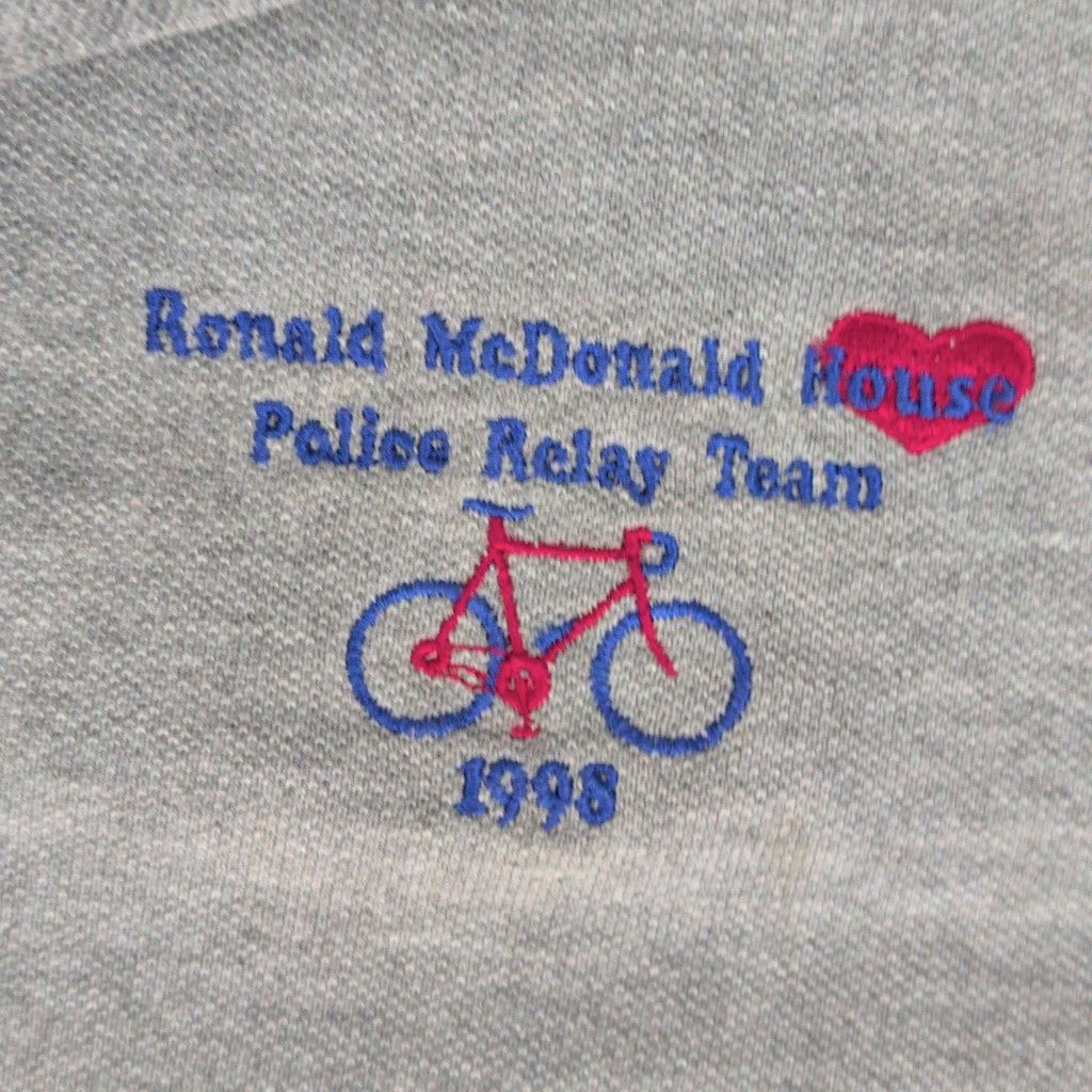 Anvil × Vintage 1998 Dated Ronald McDonald House Bike Relay Team Polo Large Size US L / EU 52-54 / 3 - 3 Thumbnail