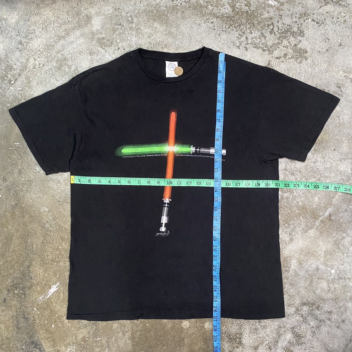 Star Wars Y2K STAR WARS LIGHTSABERS WORDING T SHIRT Size US L / EU 52-54 / 3 - 13 Thumbnail