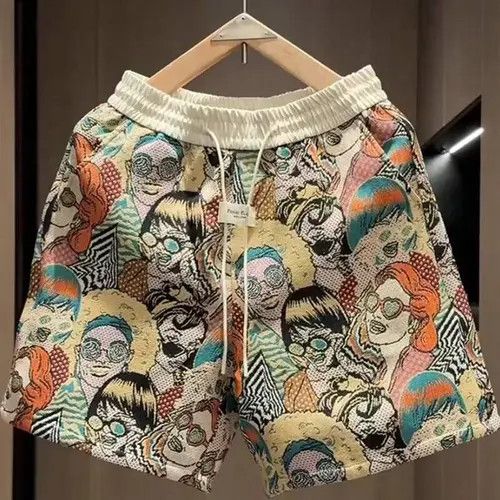 Japanese Brand × Vintage Print Y2k Shorts DRIP summer Vintage Size US 36 / EU 52 - 1 Thumbnail