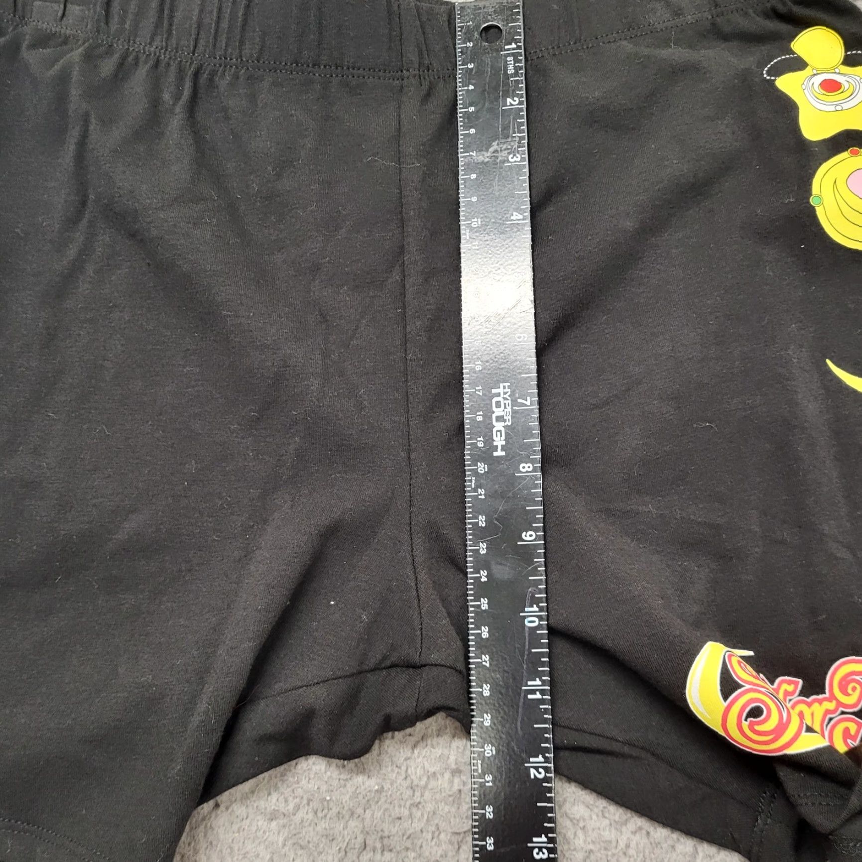 Vintage Sailor Moon Shorts Women's Large Print Wand Star's Black Athletic Running Bike Moon Anime CrossFit Walking Cycling Size 36" / US 14 / IT 50 - 7 Thumbnail