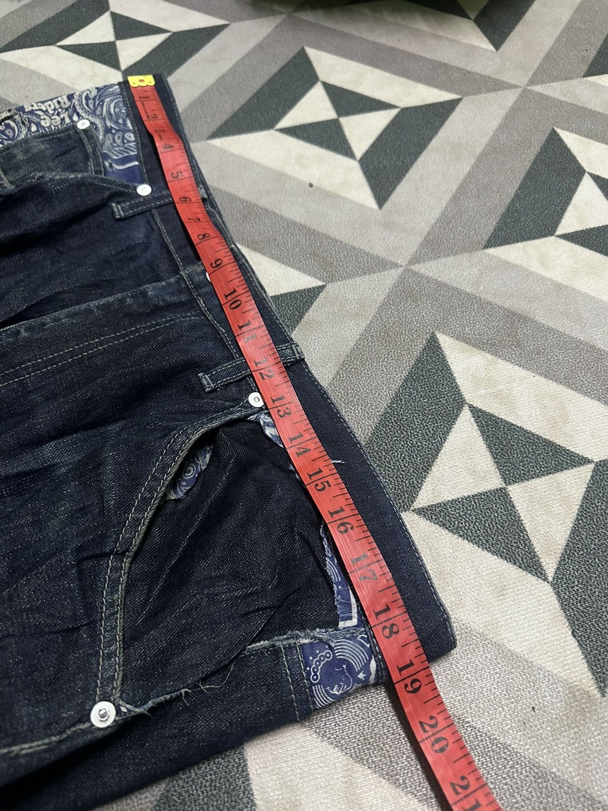 Lee Lee x Xlarge bandana blue denim jeans Size US 37 - 13 Thumbnail
