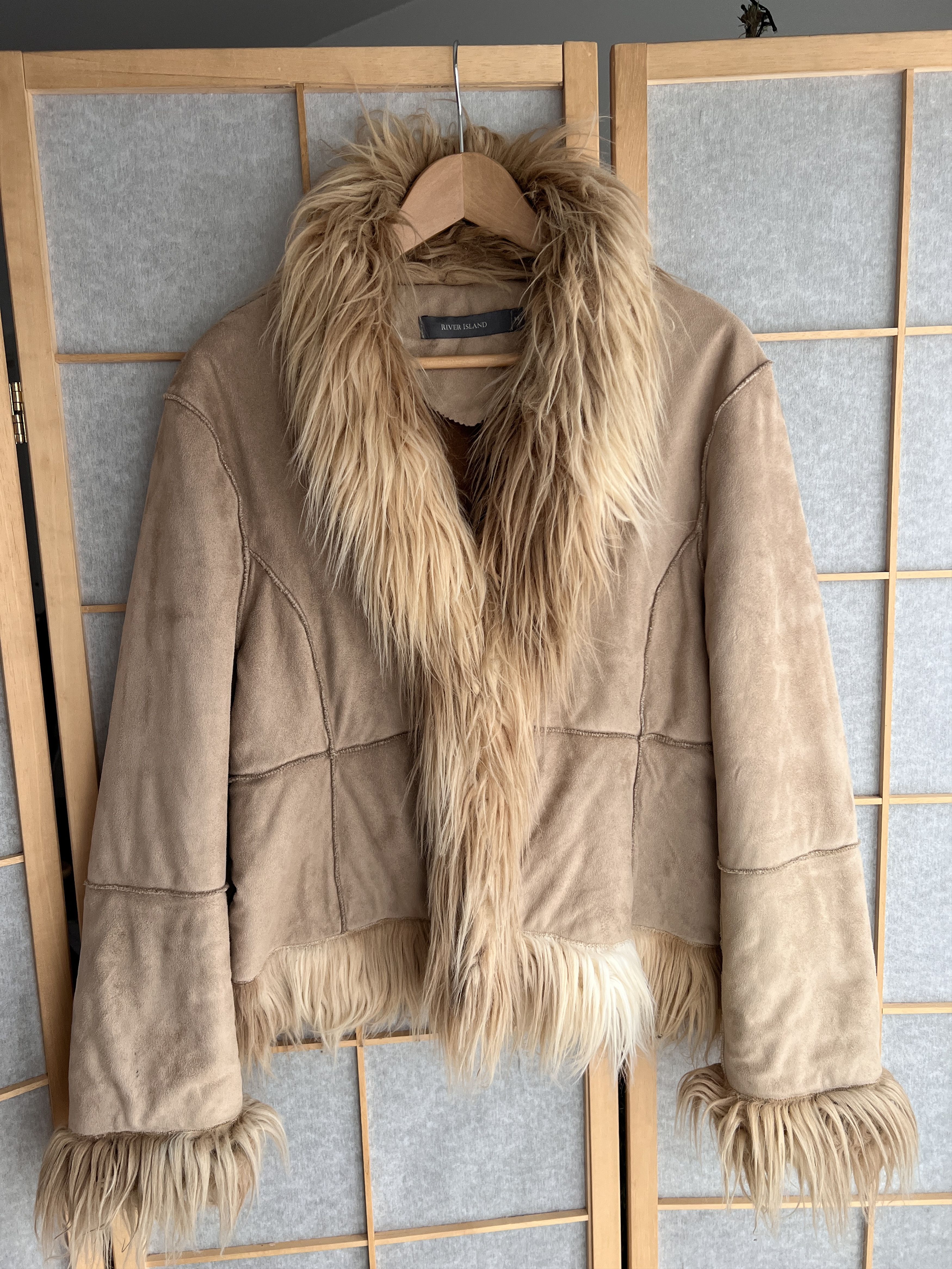 Hysteric Glamour Avant garde Balenciaga style shearling coat faux fur jacket Size L / US 10 / IT 46 - 14 Thumbnail