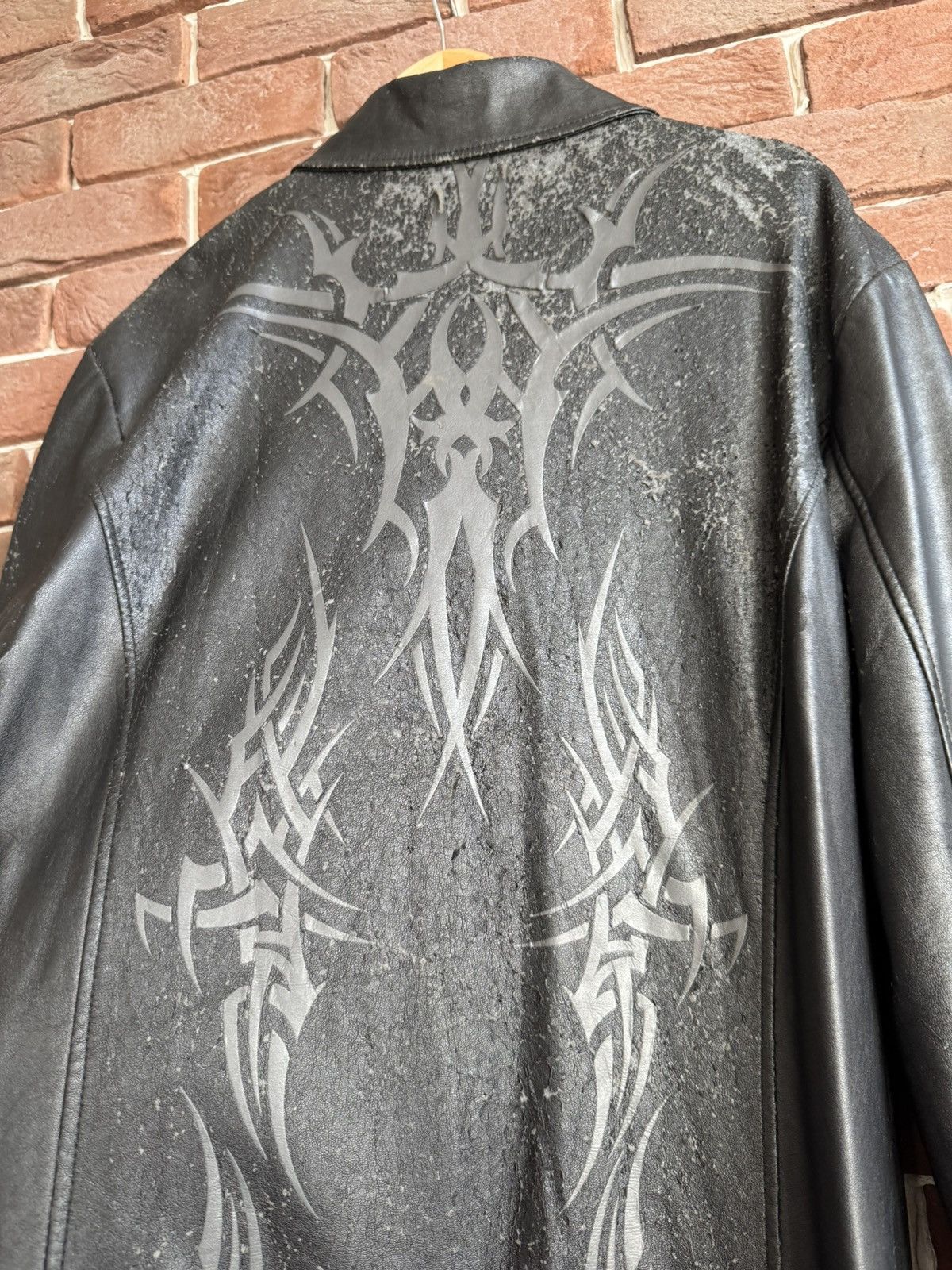 Vintage Vintage Faux Leather Tribal Rave Coat Jacket Rock Punk L Size US L / EU 52-54 / 3 - 19 Thumbnail