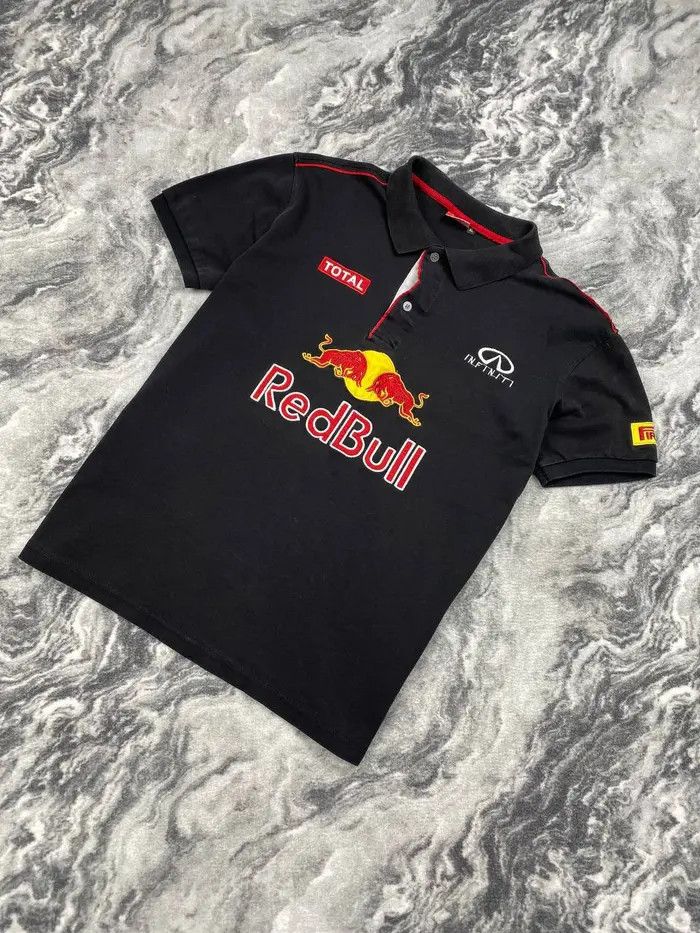 Red Bull Vintage Red Bull Infiniti Polo Shirt Big Logo Racing Team Size US M / EU 48-50 / 2 - 1 Thumbnail