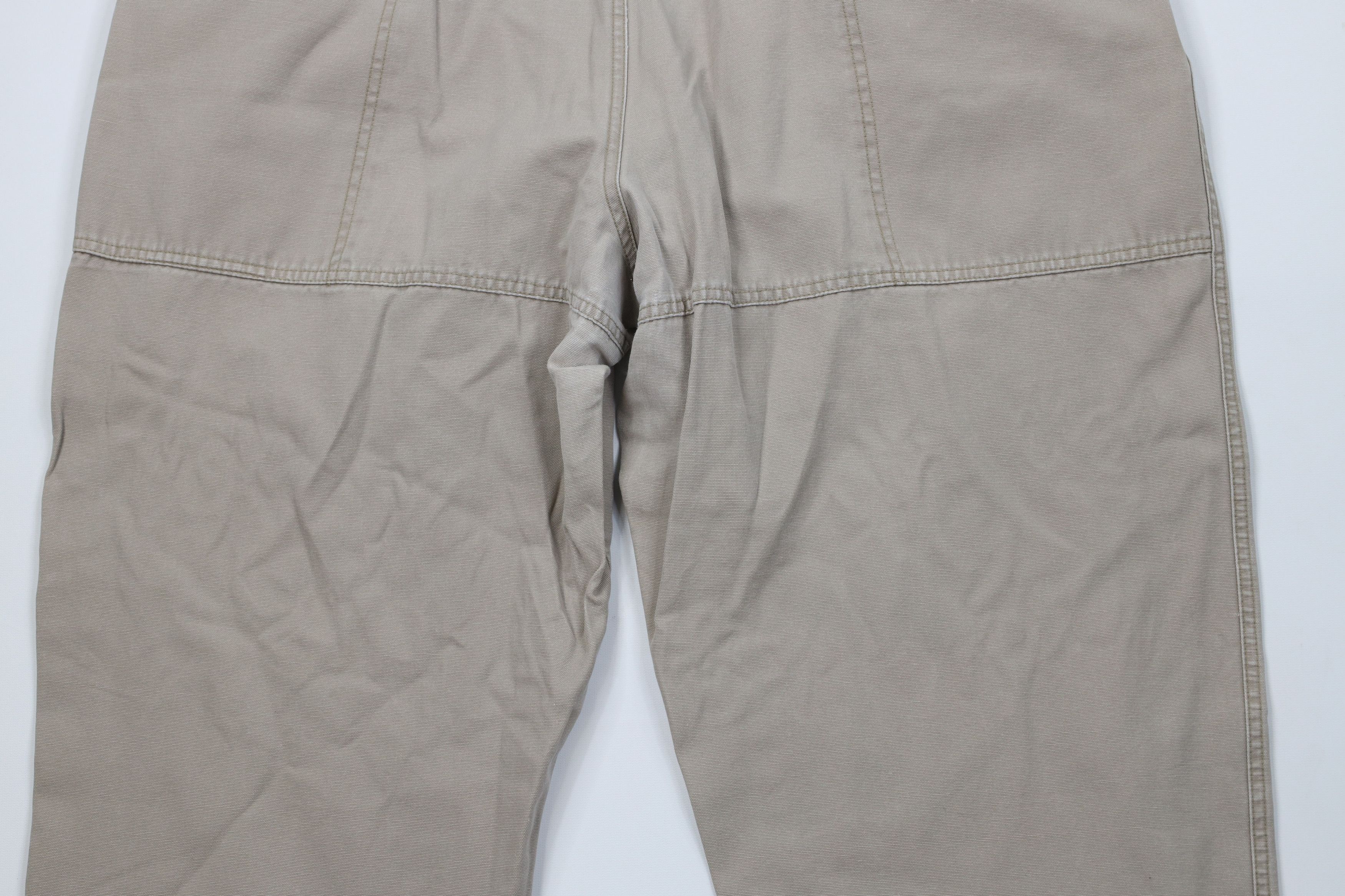 Woolrich Woolen Mills Vintage 90s Woolrich Canvas Wide Leg Pants Beige Cotton Size US 40 / EU 56 - 11 Thumbnail