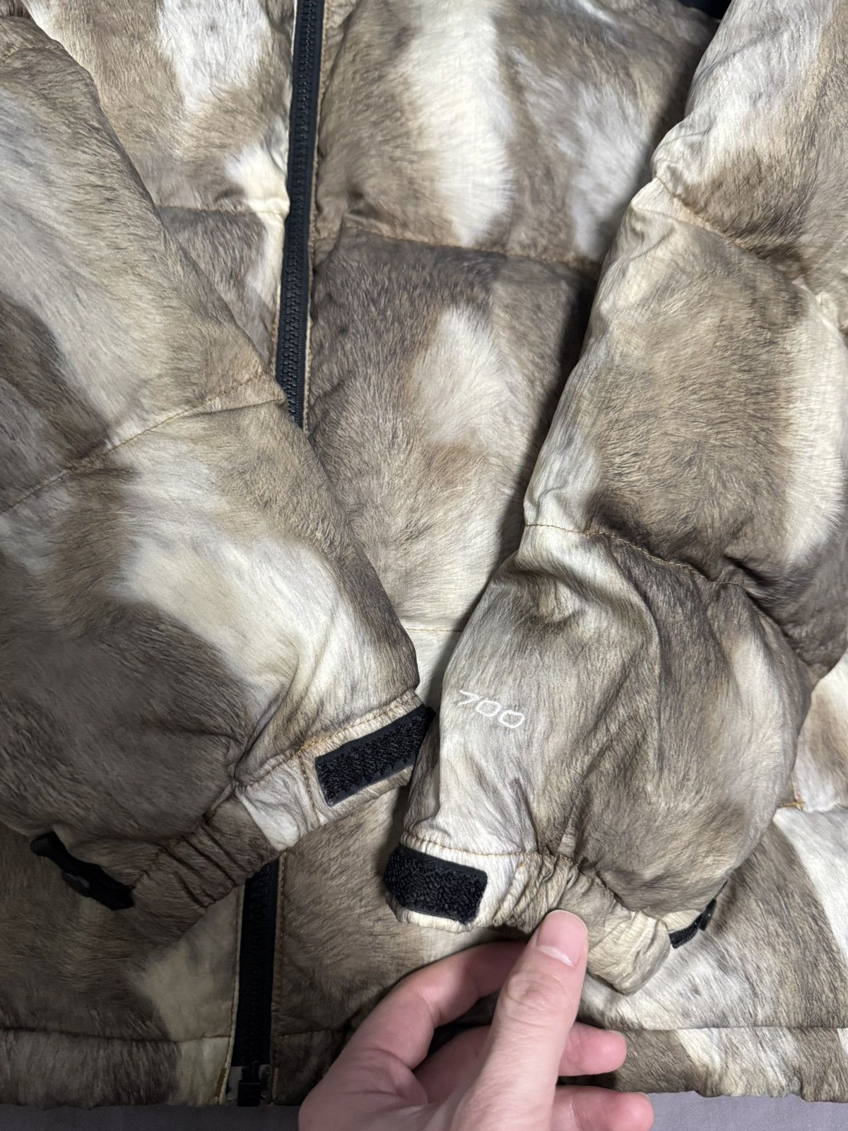 The North Face Supreme tnf North face Fur print nuptse jacket Size US S / EU 44-46 / 1 - 5 Thumbnail