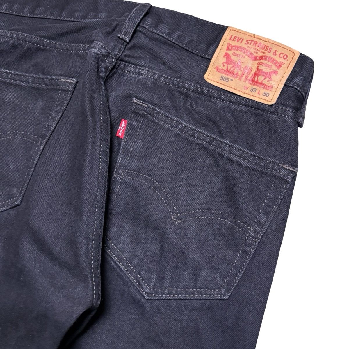 Levi's Vintage Y2K Levi's 505 Jeans Men's 33 Black Straight Denim Size US 33 - 2 Thumbnail