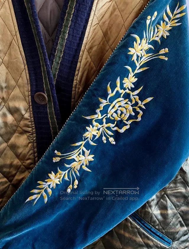 Other KAPITAL Velvet Embroidered Quilted Jacket Size US M / EU 48-50 / 2 - 6 Thumbnail