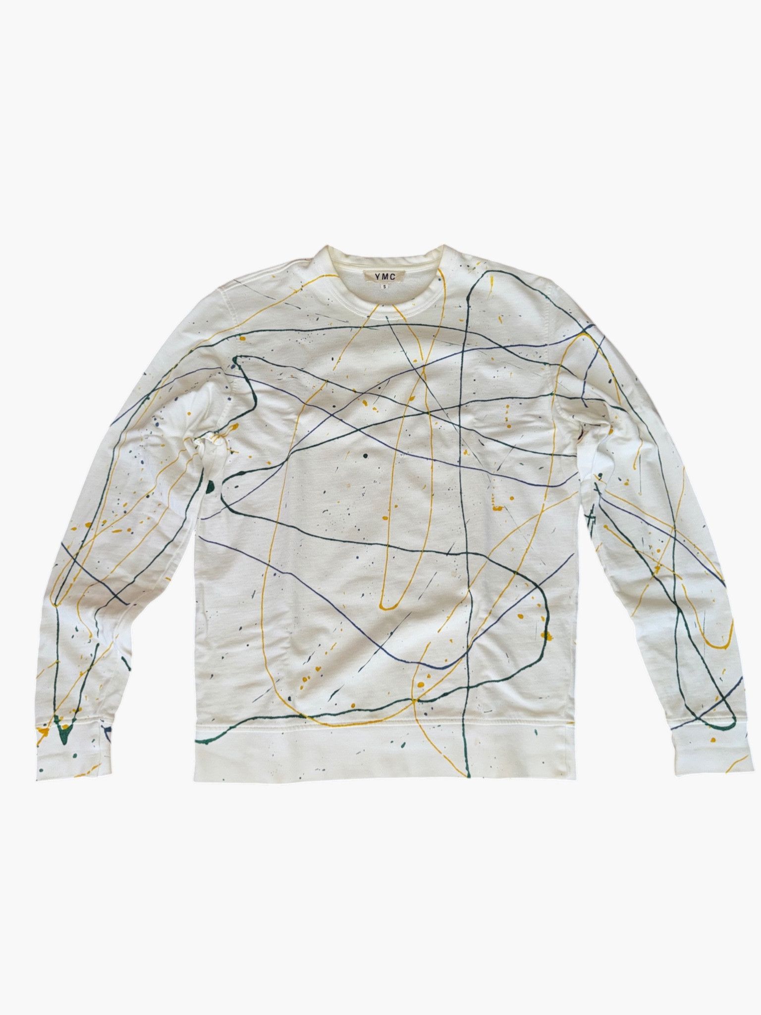 YMC YMC (You Must Create) - White Sweater with colorful graphics Size US S / EU 44-46 / 1 - 1 Thumbnail