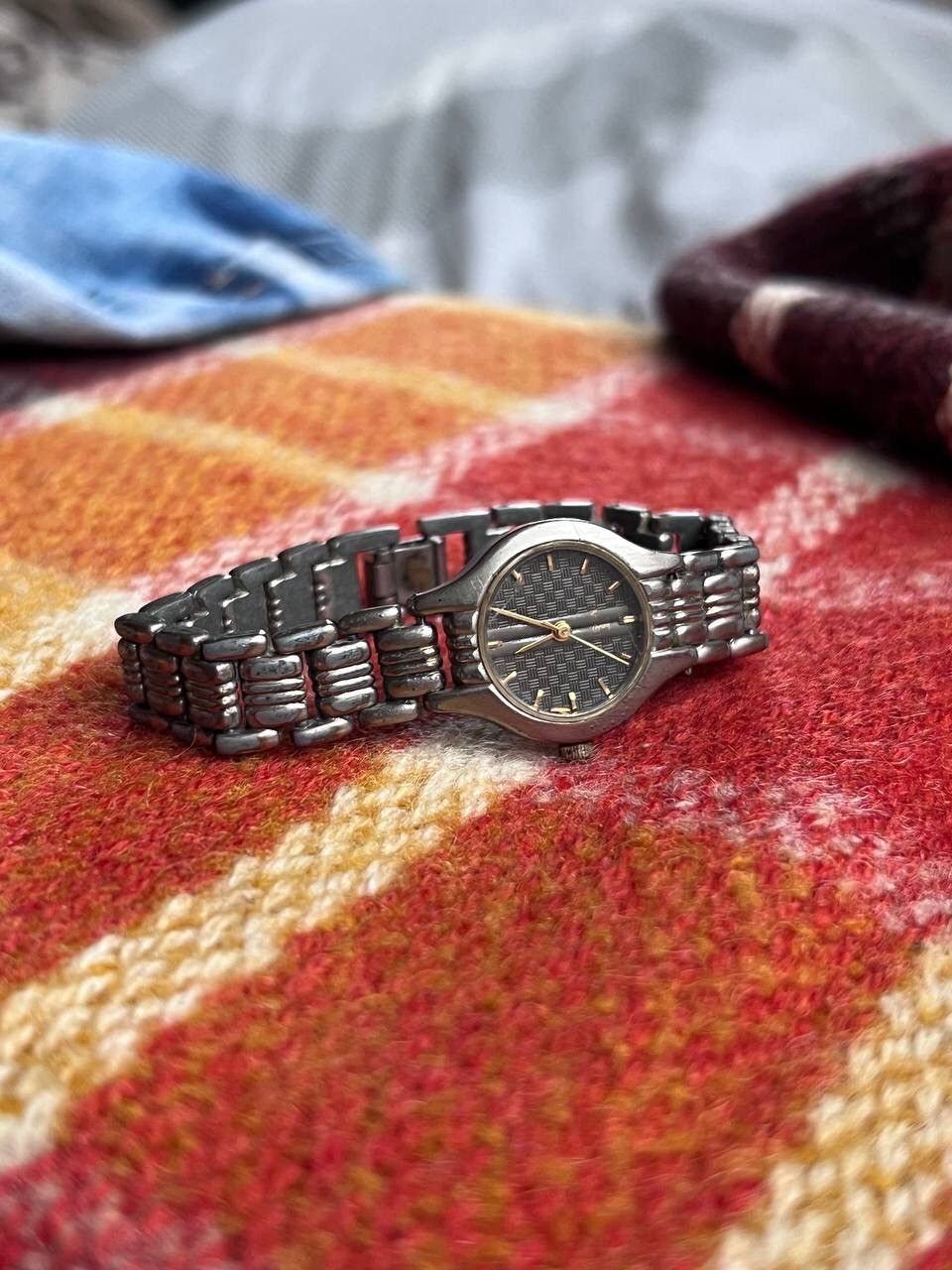 Japanese Brand × Vintage Vintage Japanese style futuristic Watch Black Link 1990s Size ONE SIZE - 2 Thumbnail