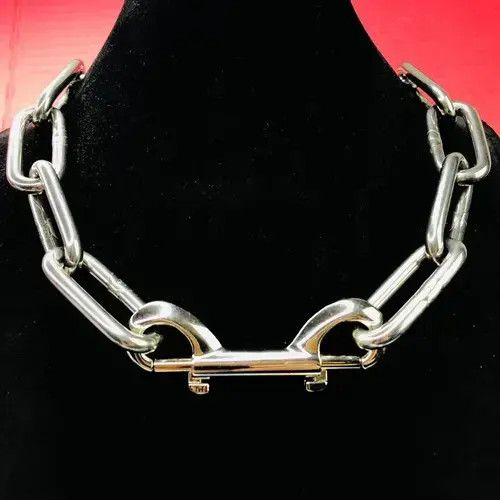 Other Chunky 2 ways Double Ended Bolt Snap Clasp Choker Necklace Size ONE SIZE - 2 Thumbnail