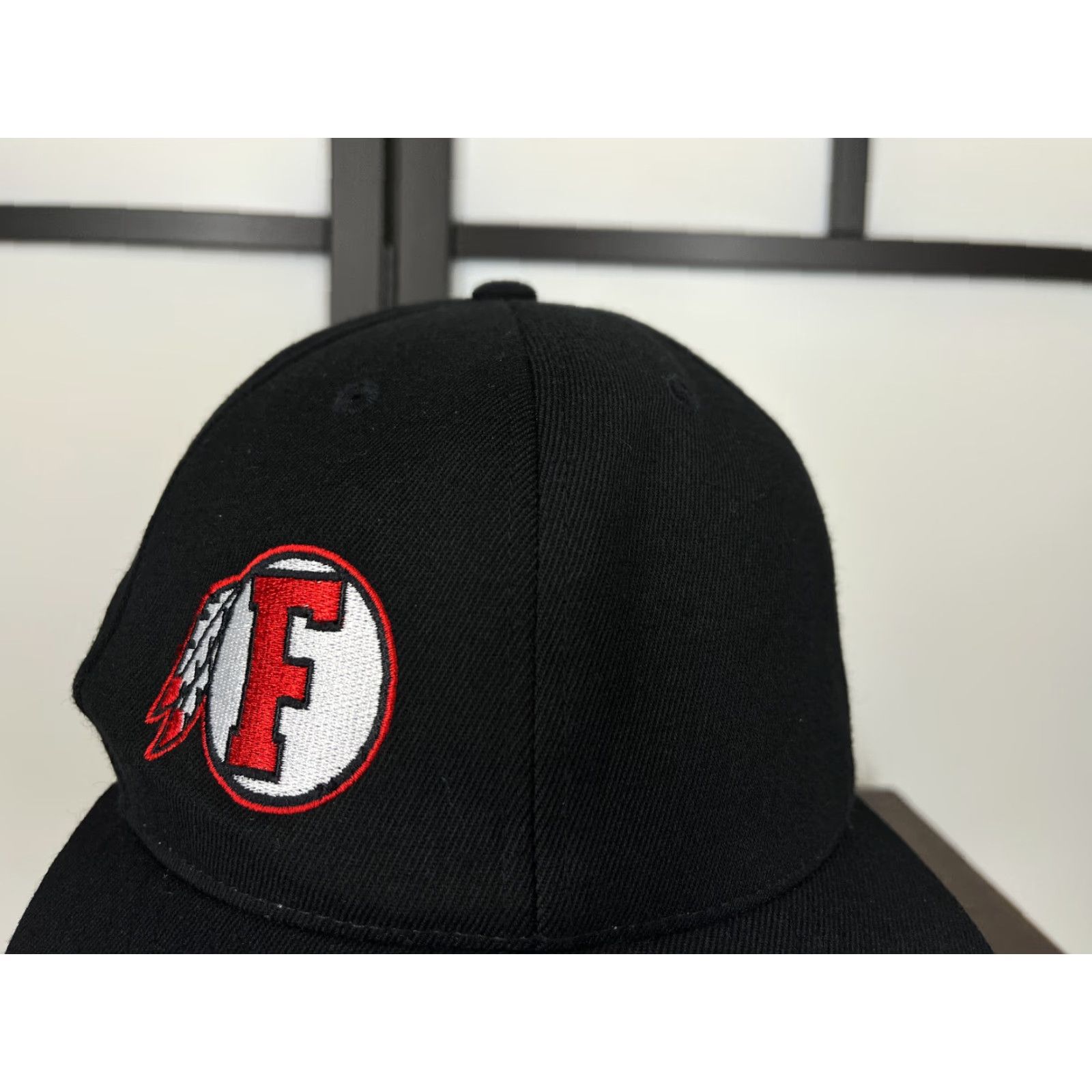 Vintage VINTAGE The Game Fallbrook High School Hat Cap Baseball Cap Fitted 7 1/4 Adult Black Wool Blend Logo School Mens Size ONE SIZE - 3 Thumbnail