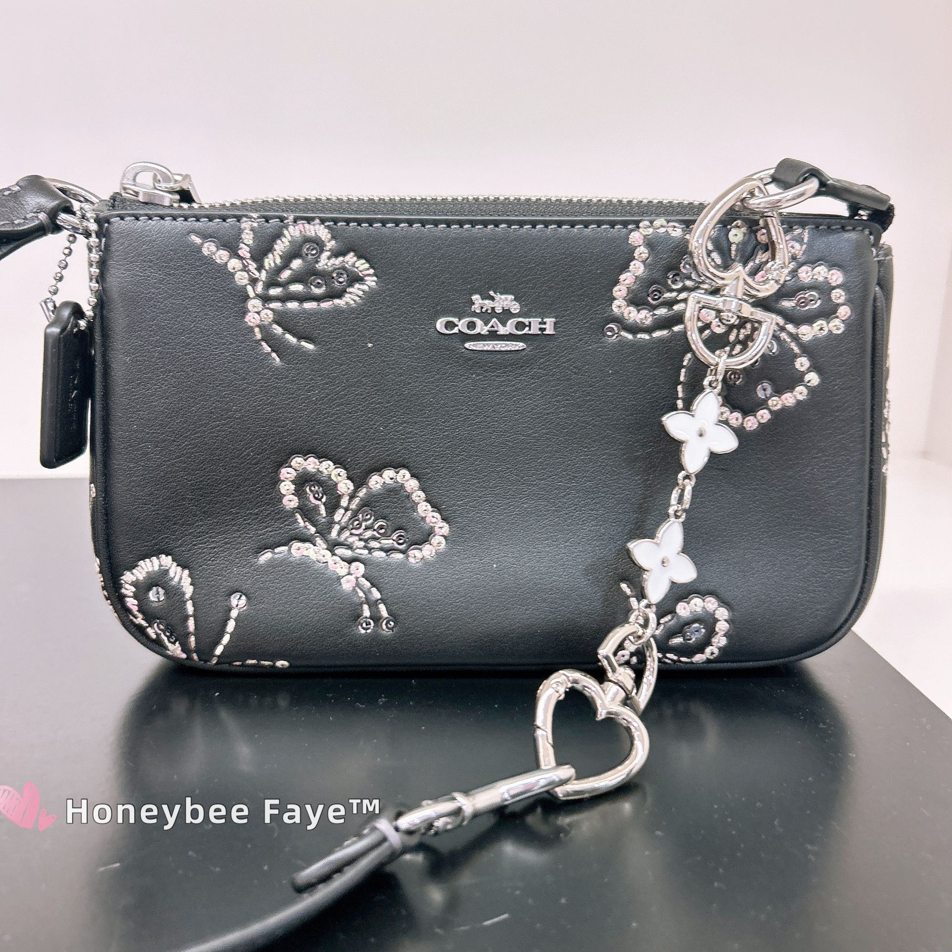 Coach Nolita 19 With Sparkly Butterfly Print CCF58 Size ONE SIZE - 3 Thumbnail