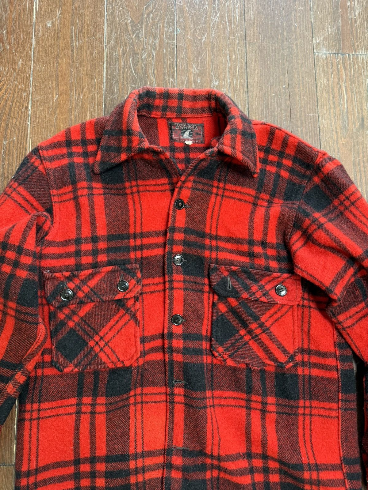 Vintage Vintage Wool Shirt Jacket Size US M / EU 48-50 / 2 - 4 Thumbnail