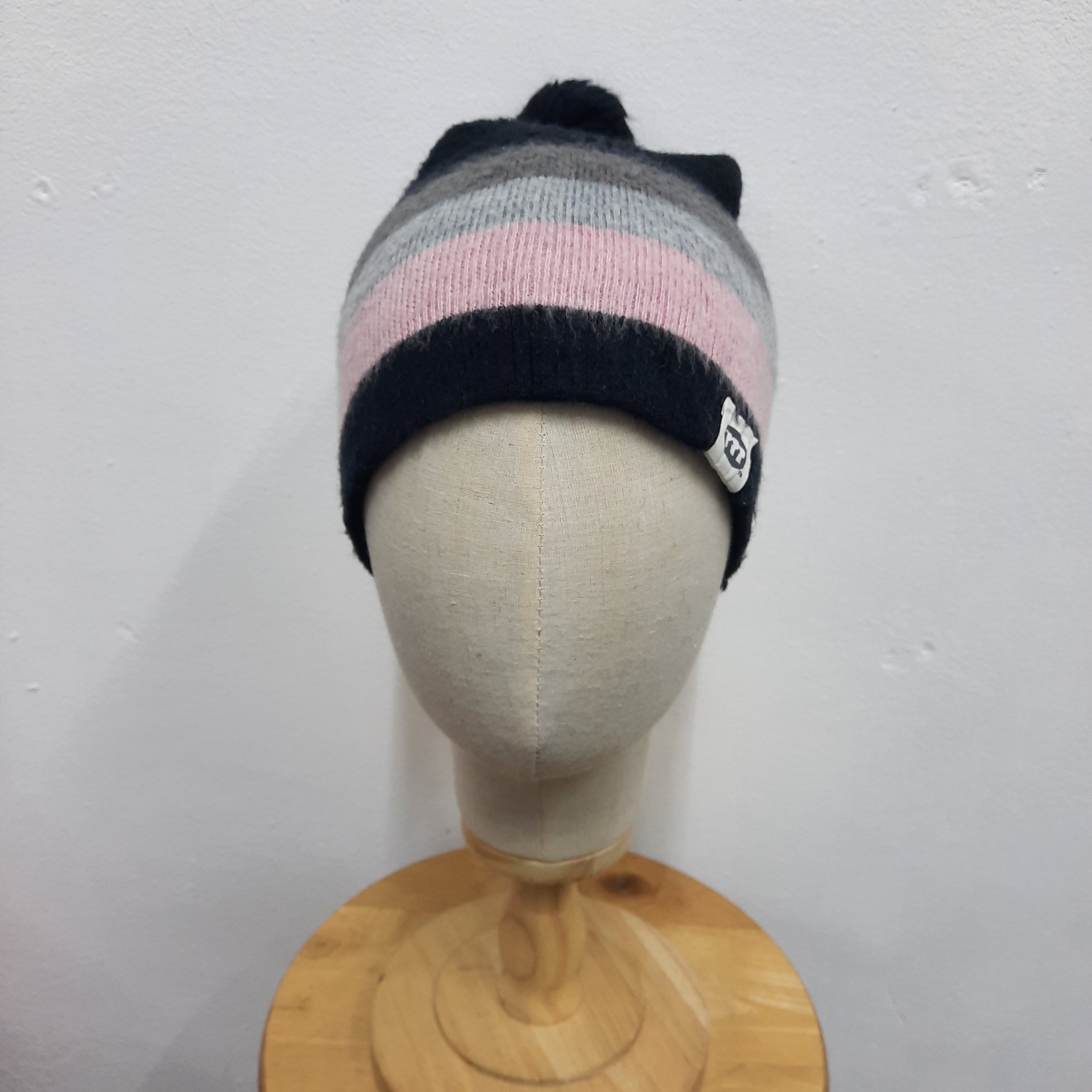 Montage 🧭 Japanese brand montage stripes fur beanie hat Size ONE SIZE - 2 Thumbnail