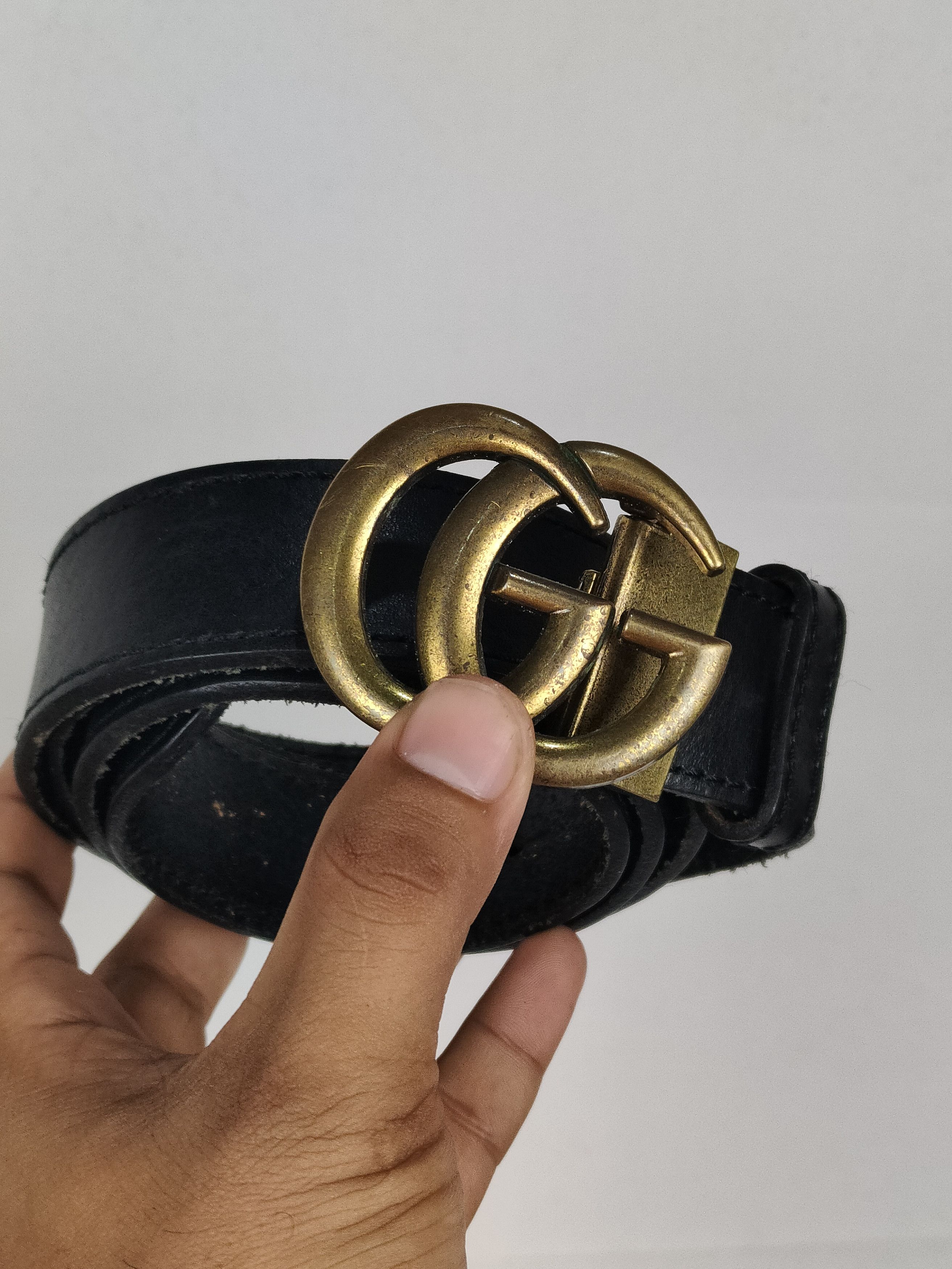 Gucci Gucci made in Italy Leather Belt Size ONE SIZE - 2 Thumbnail