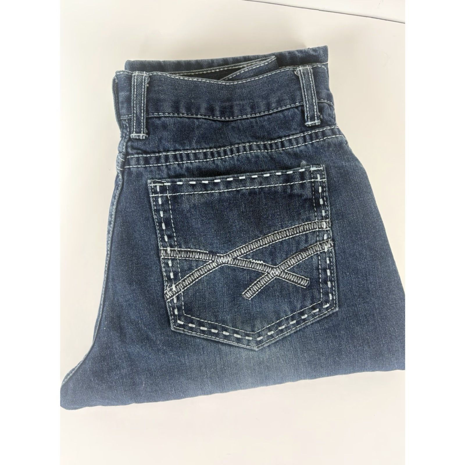 Vintage Indigo People Jeans Men’s Size 34x32 Denim 5-Pocket Straight Mid Rise Button Zip Regular Size US 34 / EU 50 - 2 Thumbnail