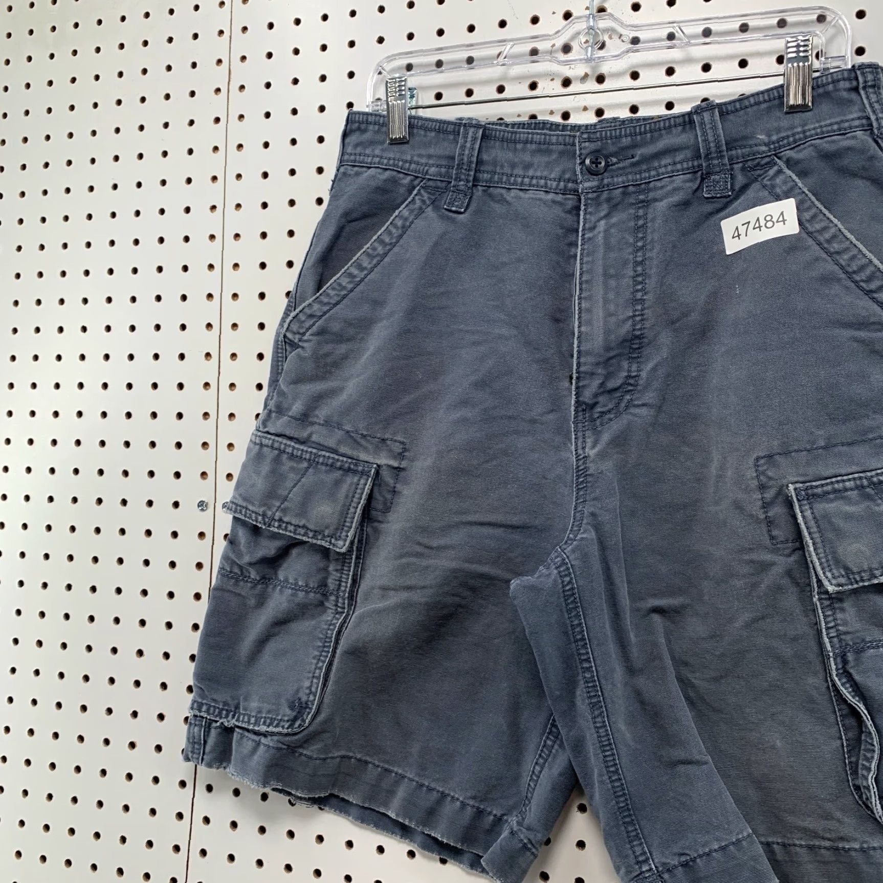 American Eagle Outfitters VINTAGE American Eagle Cargo Shorts Men 30 Blue Outfitters 31x9.5 Cargo Pocket Pockets Casual Summer 90s Mens Size US 30 / EU 46 - 4 Thumbnail