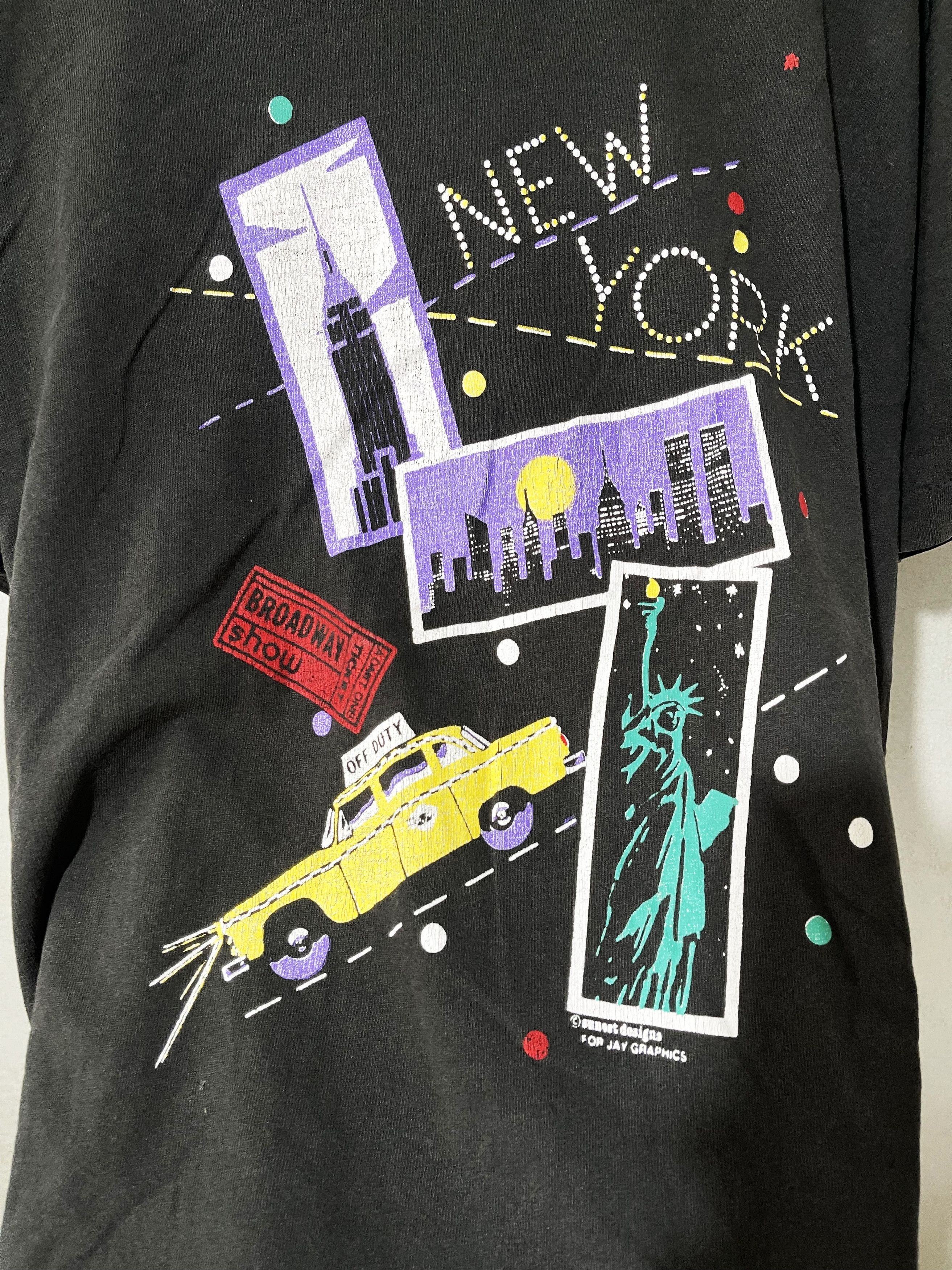Vintage Vintage 90s New York Shirt Size US L / EU 52-54 / 3 - 2 Thumbnail