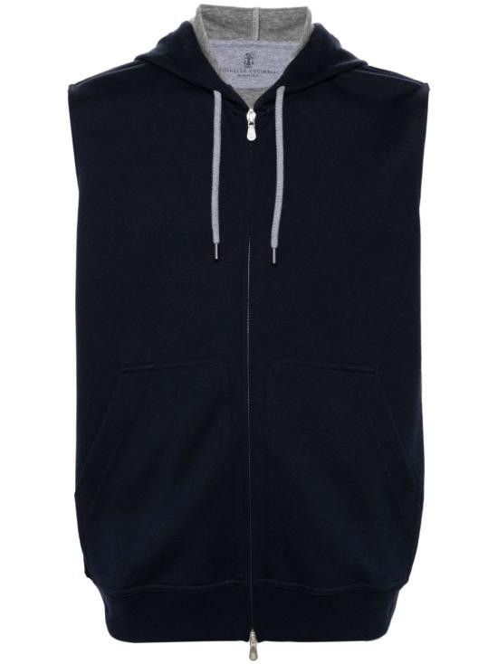 Brunello Cucinelli BRUNELLO CUCINELLI Women Hoodies MM8319079G C1265 Blue Size XXL / US 16-18 / IT 52-54 - 1 Thumbnail