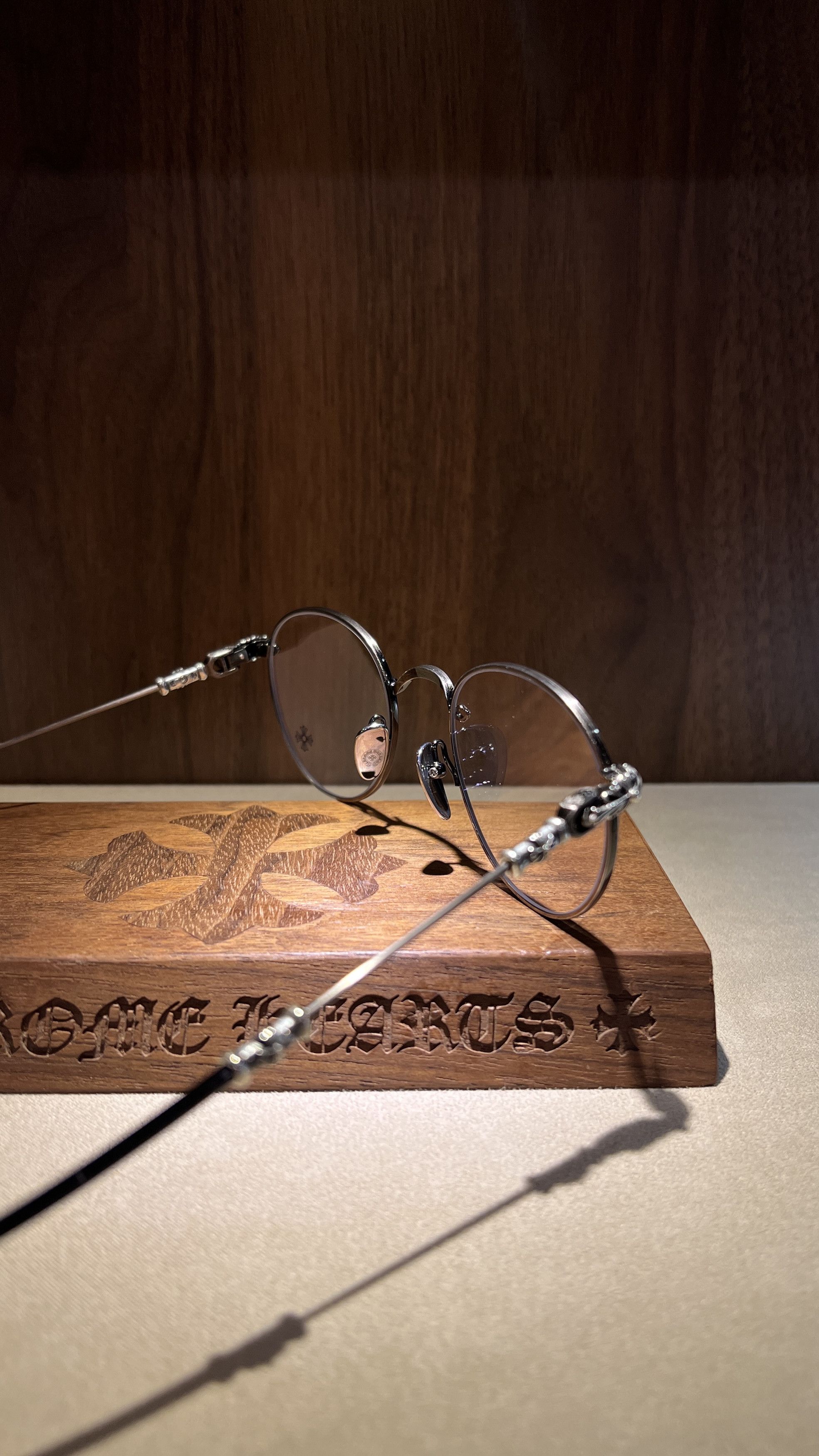 Chrome Hearts Chrome Hearts BUBBA –A Antique Silver/BLACK Glasses Size ONE SIZE - 12 Thumbnail