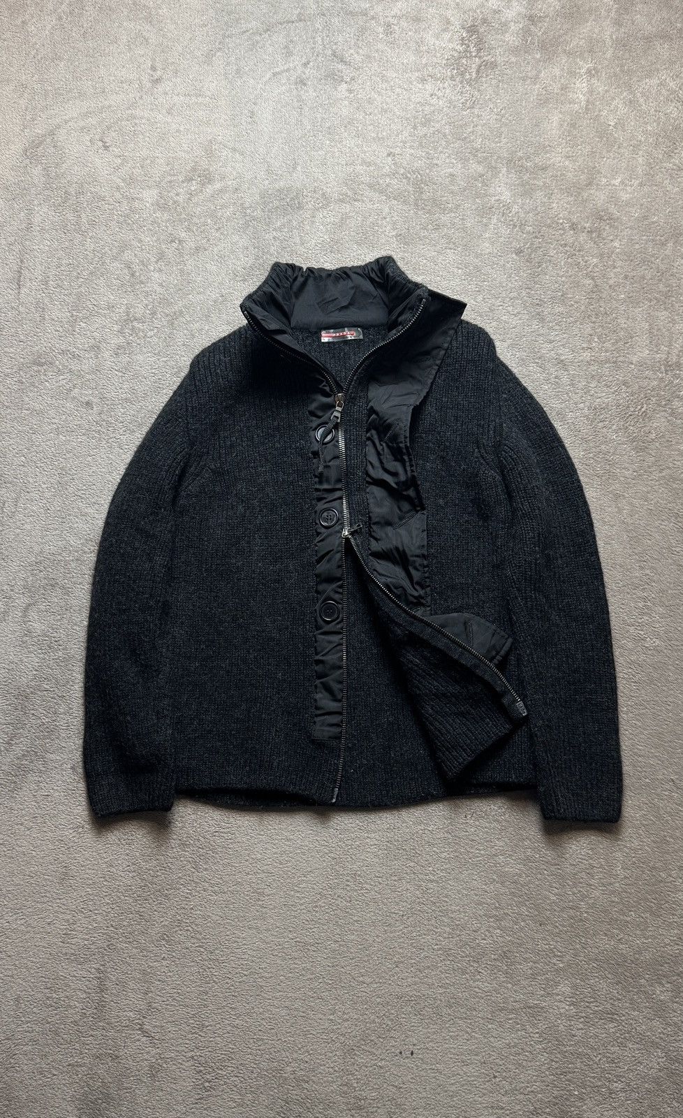 Prada 00s Prada Virgin Wool Nylon Zip Jacket ysl gucci tom ford Size US S / EU 44-46 / 1 - 1 Thumbnail