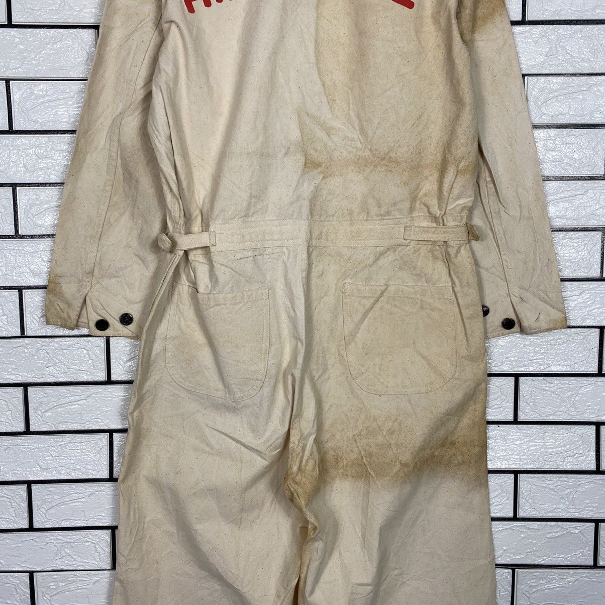 Japanese Brand Tokyo Hino Diesel Coverall Worker Duck Canvas Detroit Size US 30 / EU 46 - 15 Thumbnail