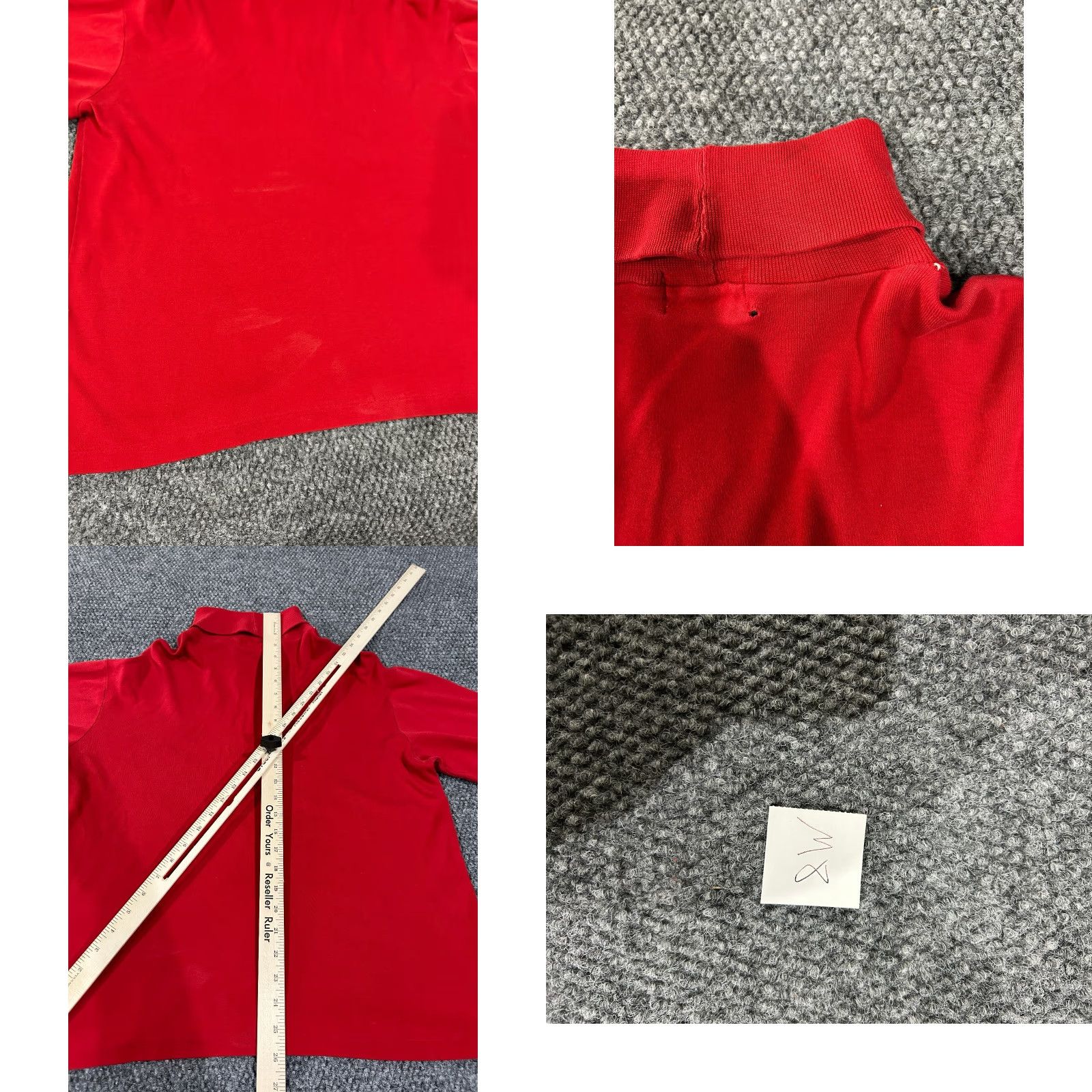 J.Crew VINTAGE J.CREW Oarsman Sweater Womens L Red Turtleneck Pullover Knit Stretch Bell Sleeve Casual Winter Fall Mens Womens Boys Girls Size L / US 10 / IT 46 - 8 Thumbnail