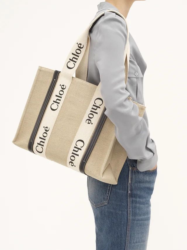 Chloe o1loc1c1024 Size: OS / Tote Bag in Beige Size ONE SIZE - 6 Thumbnail