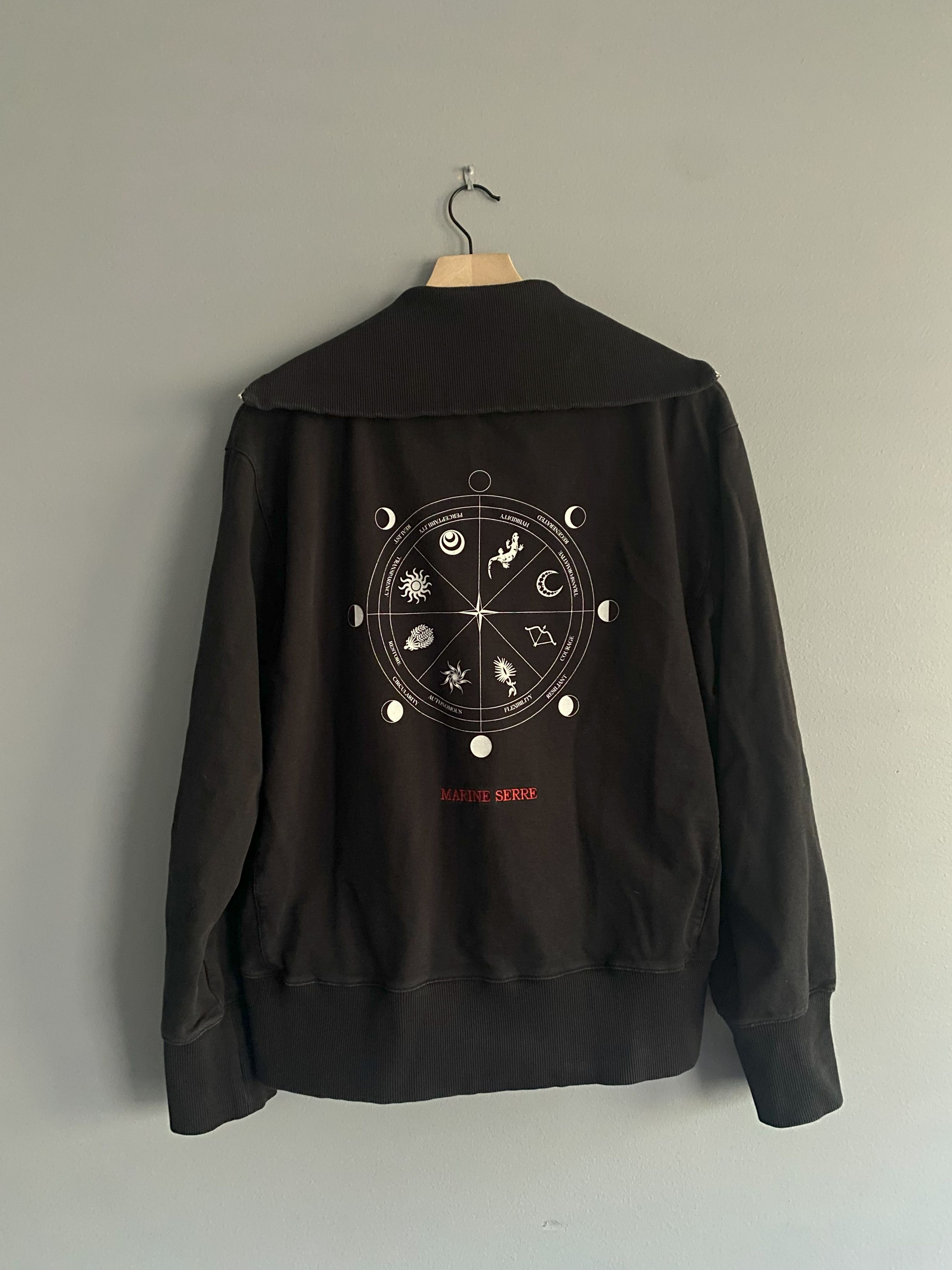 Marine Serre Marine Serre White Line Half Zip Sweatshirt Size US L / EU 52-54 / 3 - 2 Thumbnail