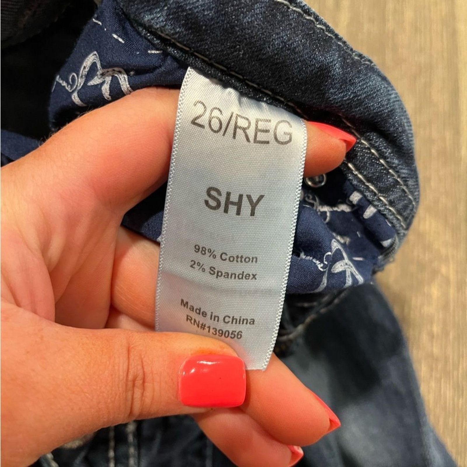 Other Shyanne Shy Skinny Jeans Whisker Embroidered Detail Denim Size 26" / US 2 / IT 38 - 6 Thumbnail