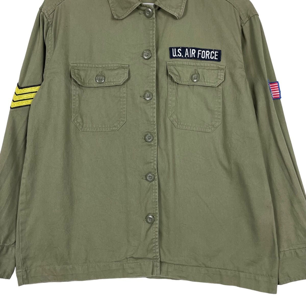 Hysteric Glamour × Japanese Brand 💥BROWNY US ARMY BUTTON SHIRT Size US S / EU 44-46 / 1 - 5 Thumbnail