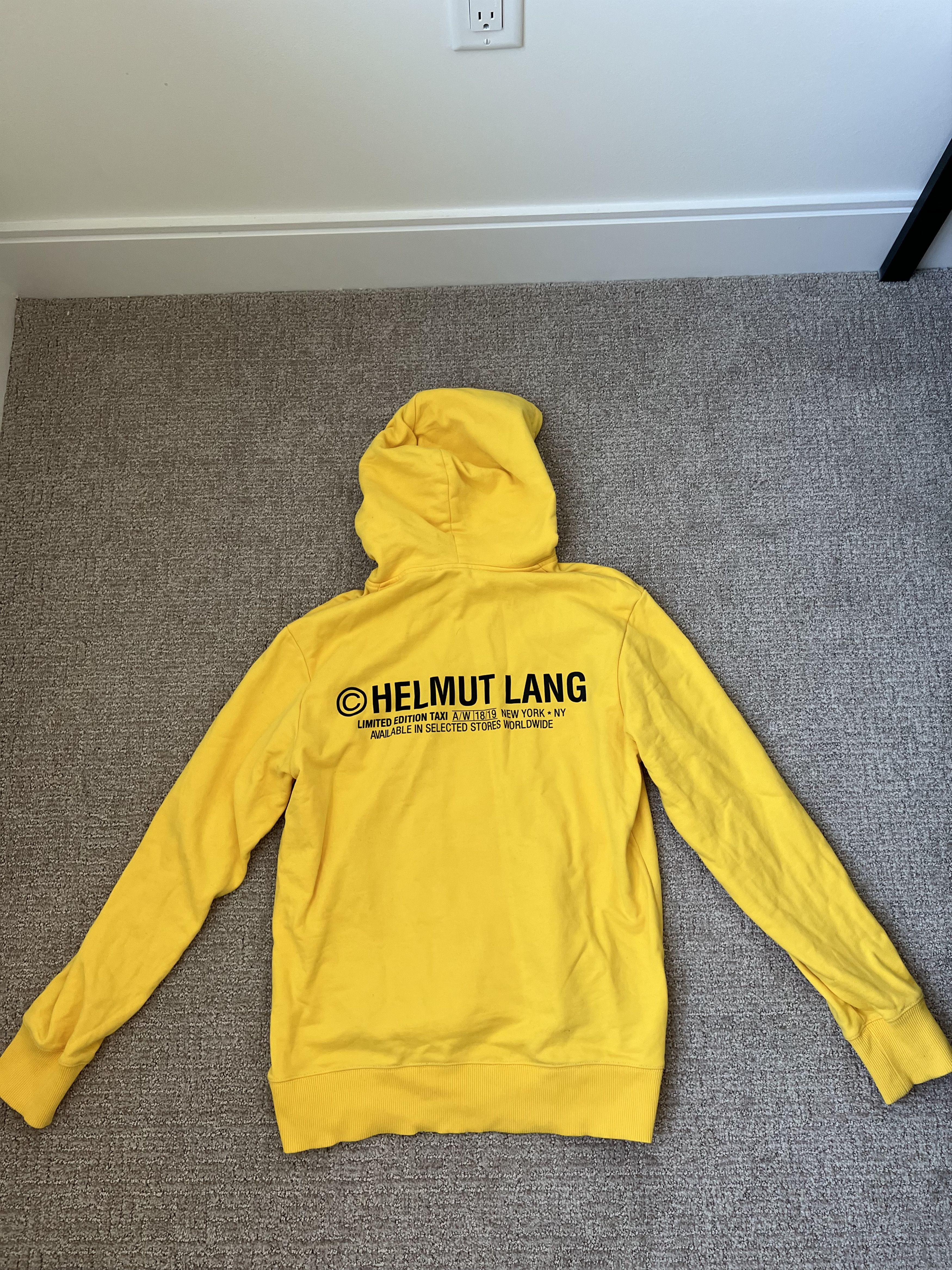 Helmut Lang Helmut Lang Taxi Hoodie AW18/19 Yellow Size M Size US M / EU 48-50 / 2 - 5 Thumbnail