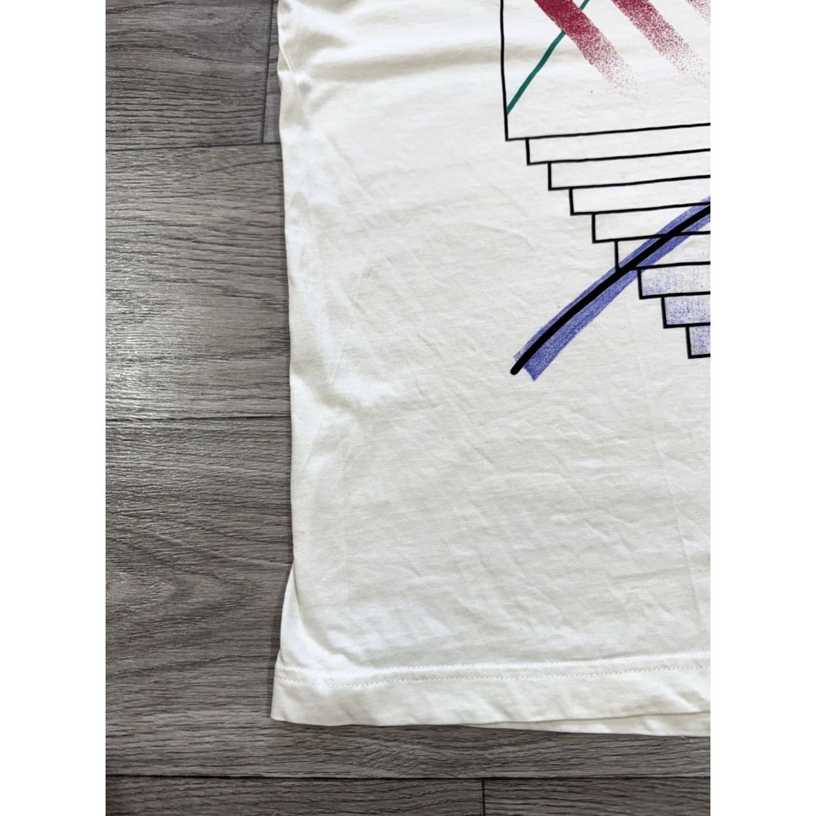 Adidas VINTAGE Stefan Edberg Adidas T-shirt Men 40/42 White 90s Cotton Shirt Mens Size US L / EU 52-54 / 3 - 4 Thumbnail