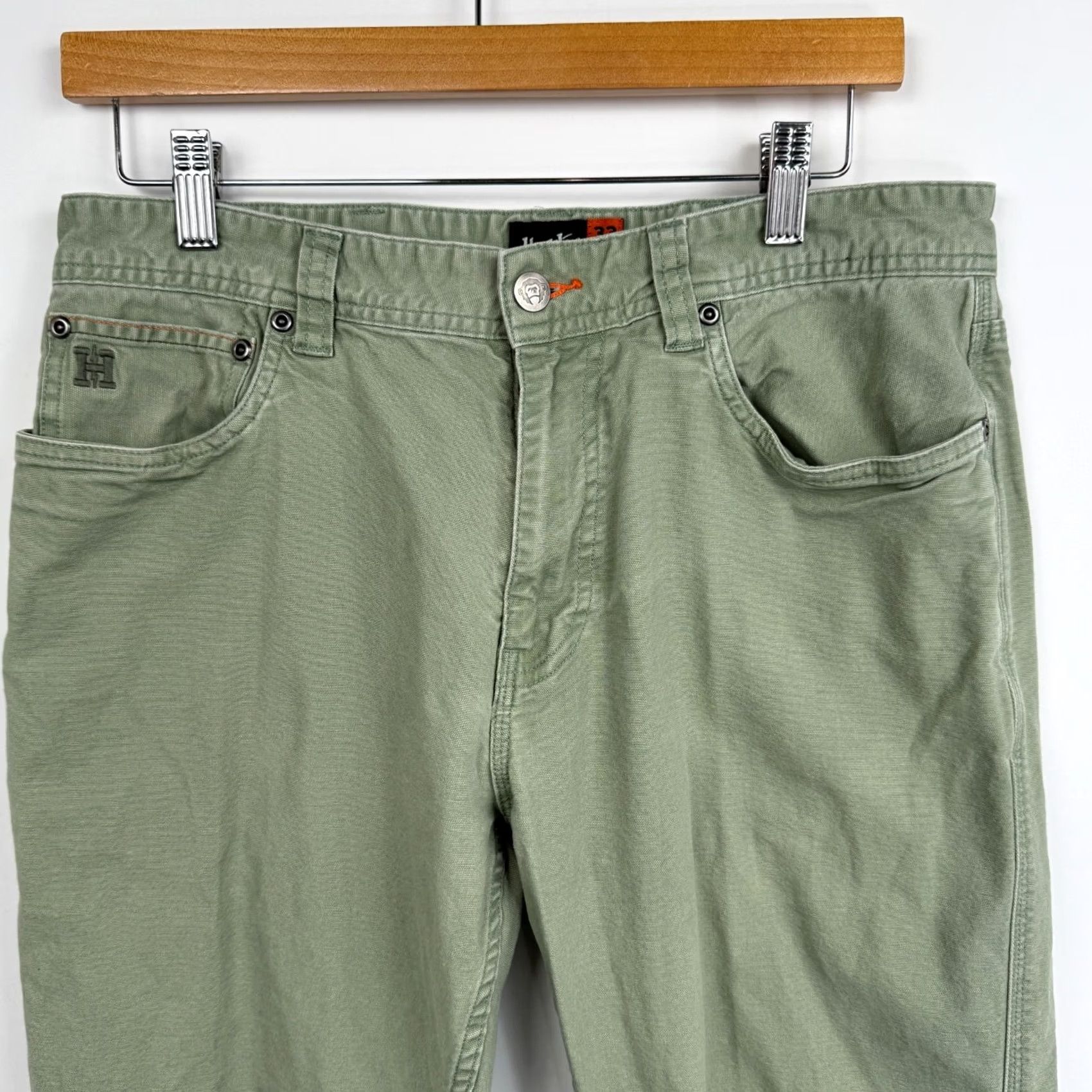 Howler Brothers Howler Brothers Pants Mens 32x30 Chino Green 5-Pocket Regular Straight Comfort Easy Care Workwear Size US 33 - 4 Thumbnail