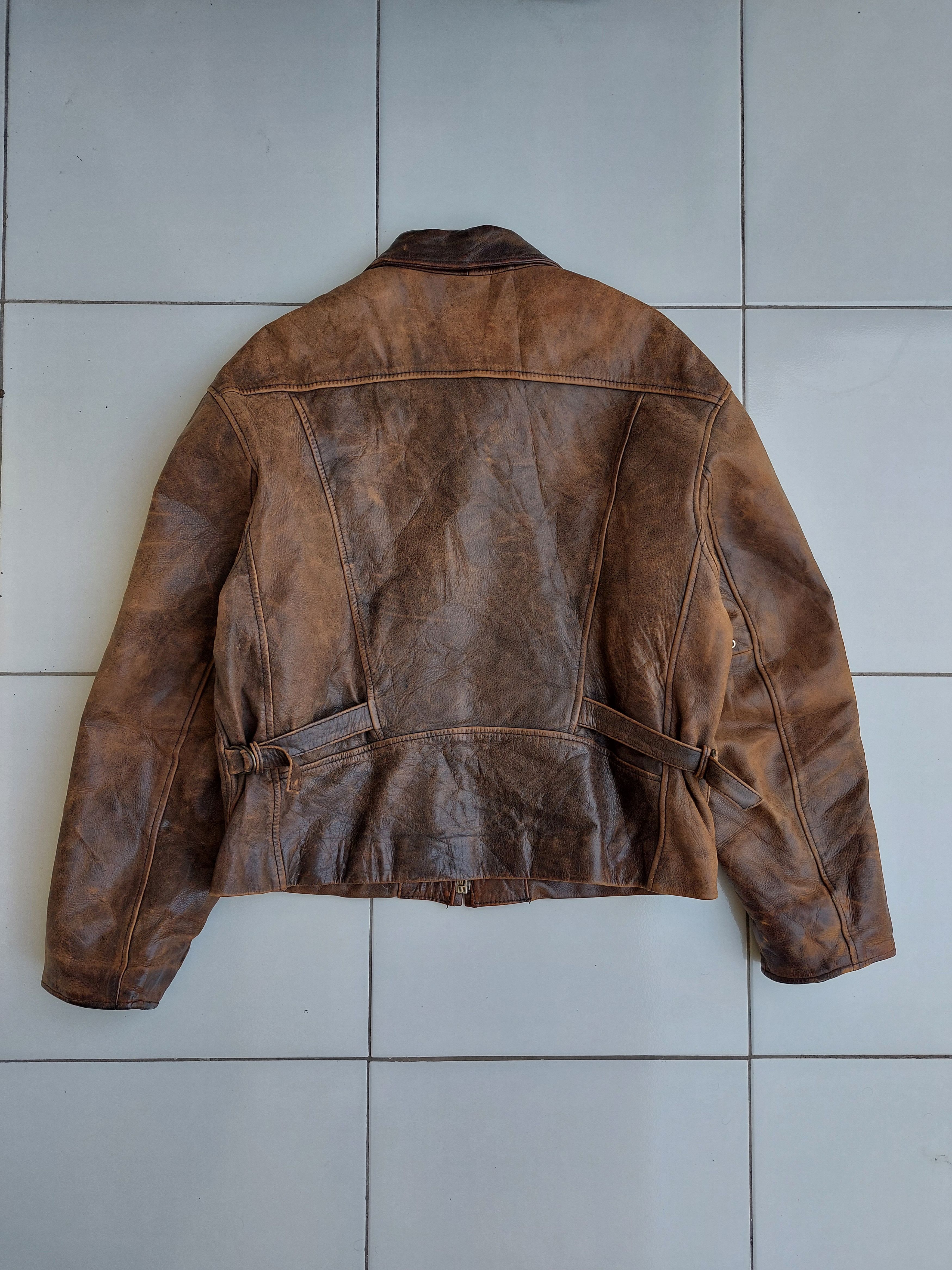 Vintage CONRAD VINTAGE HIGHWAYMAN CLASSIC LEATHER JACKET Size US L / EU 52-54 / 3 - 10 Thumbnail