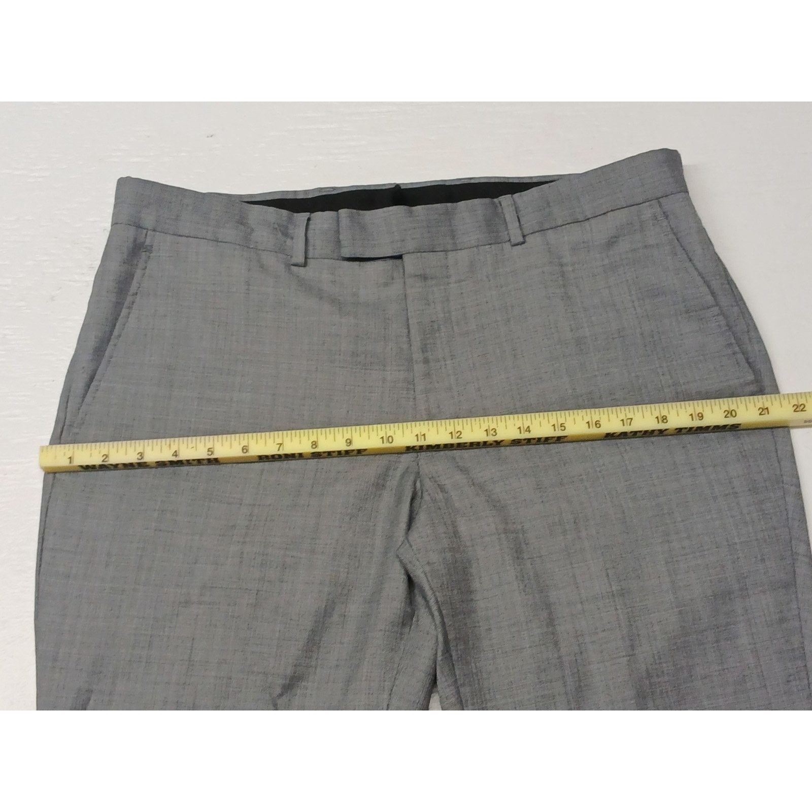 Kenneth Cole Kenneth Cole (36x30) Gray Comfort Casual Fit Dress Pants Size US 36 / EU 52 - 5 Thumbnail