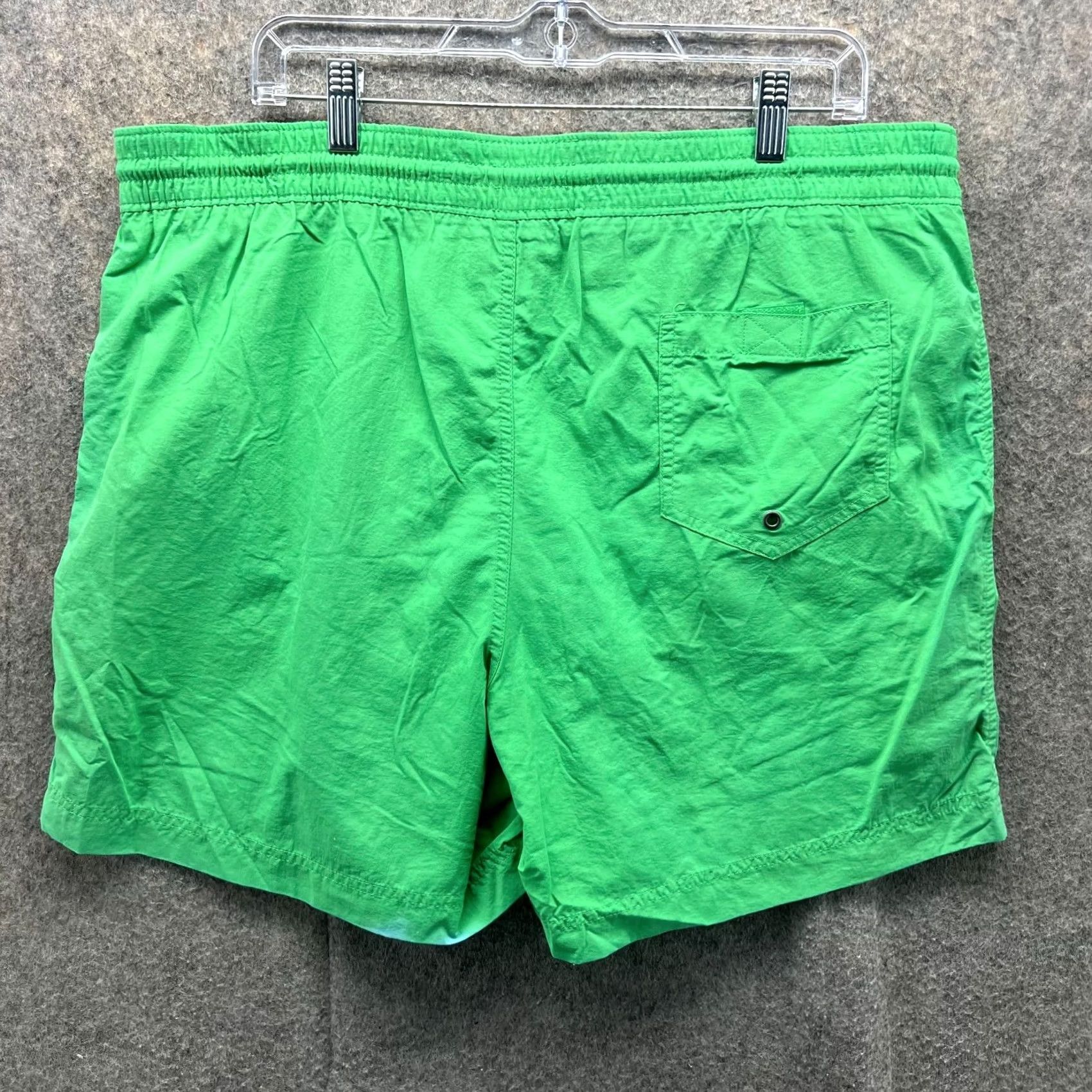 Polo Ralph Lauren VINTAGE Polo Ralph Lauren Board Shorts Mens Large Green Nylon Lined Swim Bottoms Size US 33 - 2 Thumbnail