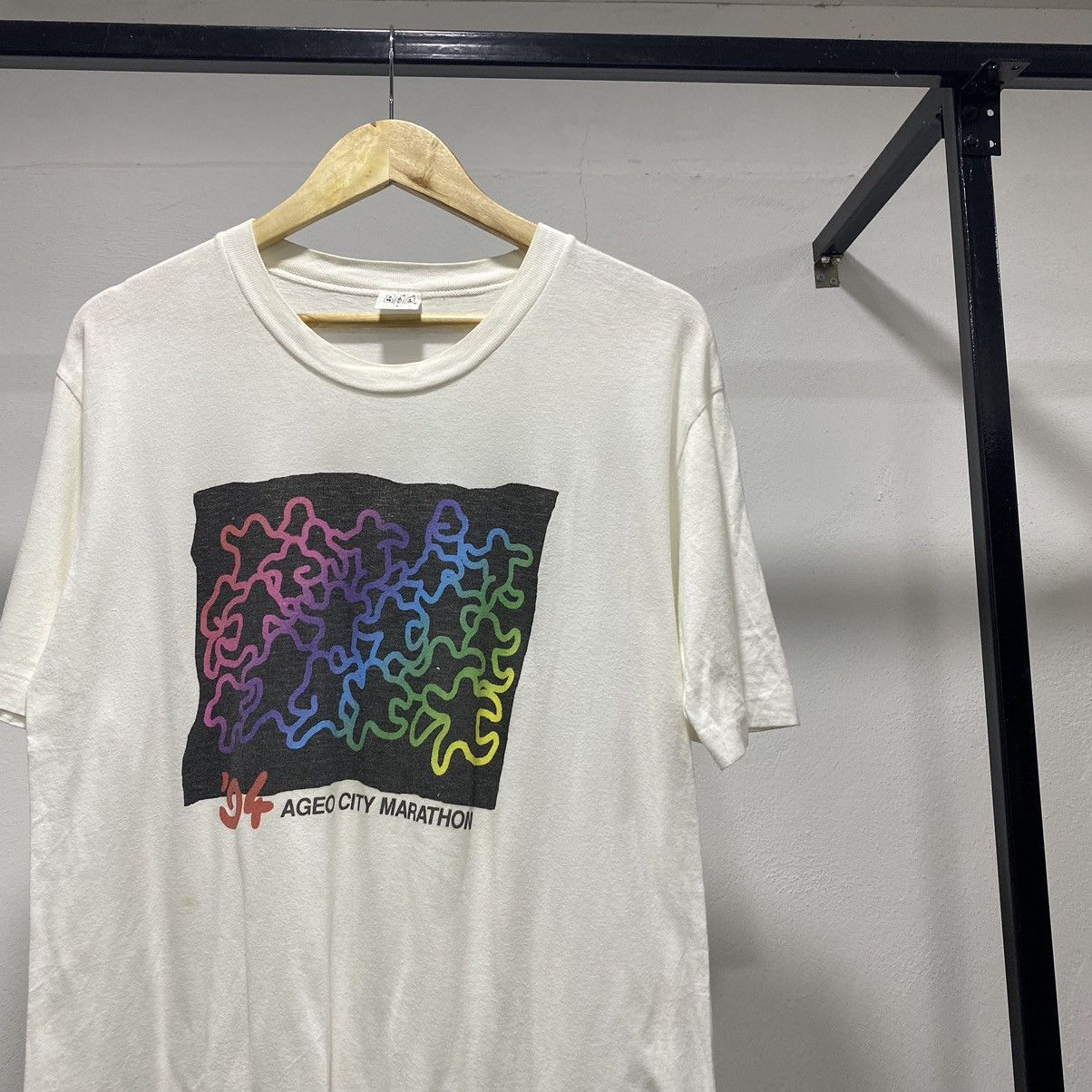 Vintage Single Stitch☠️ Mizuno 1994 Marathon Tshirt 90s 80s Size US L / EU 52-54 / 3 - 2 Thumbnail