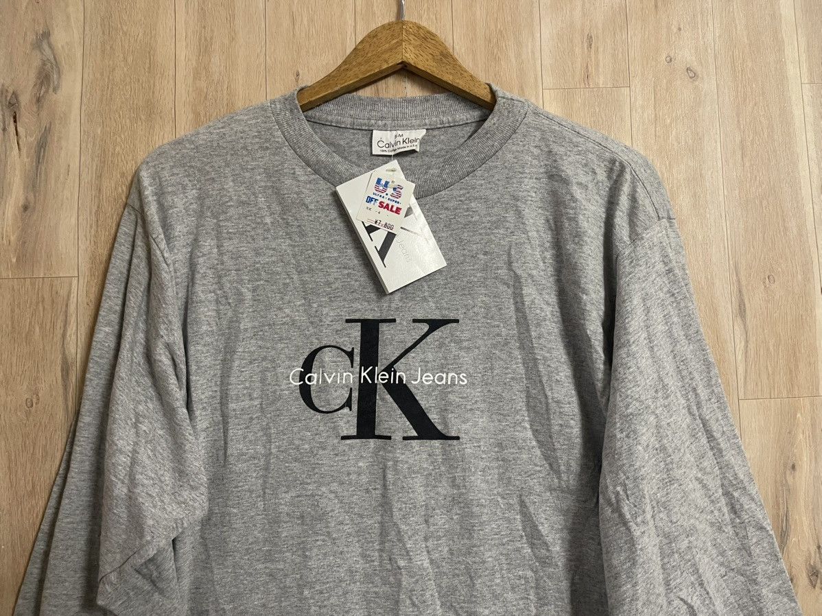Calvin Klein 205W39NYC Vintage Calvin Klien LS T Shirt Size M Made in USA Spellout Size US M / EU 48-50 / 2 - 5 Thumbnail