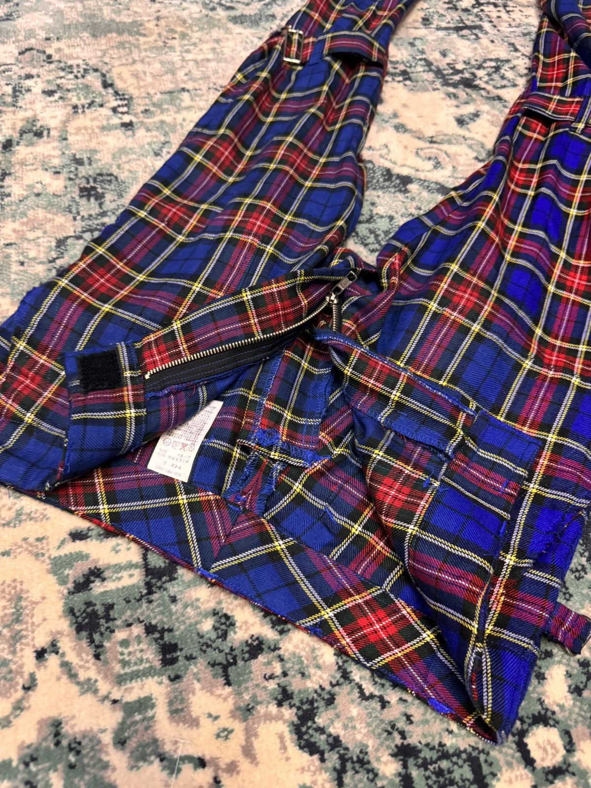 Japanese Brand SEXY DYNAMITE LONDON MULTIZIPPER BONDAGE TARTAN PANTS Size US 30 / EU 46 - 9 Thumbnail