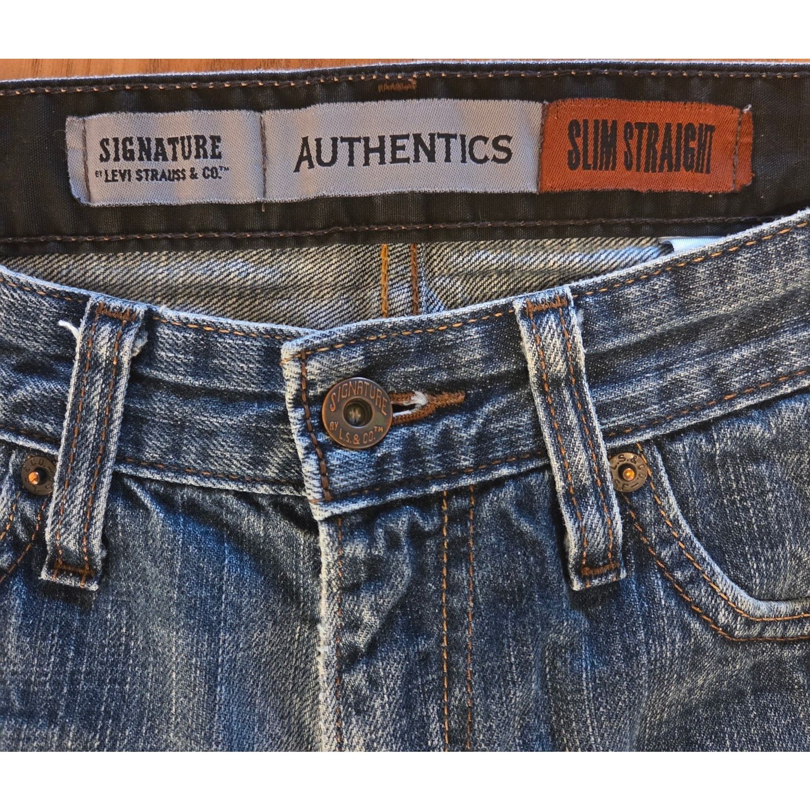 Levi's Levi's Signature Authentics Slim Straight Jeans - 32x30 Size 32" / US 10 / IT 46 - 4 Thumbnail