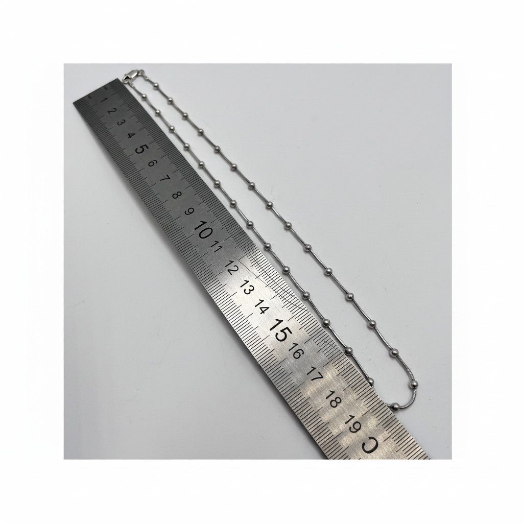 Sterling Silver Vintage Sterling Silver 925 Chain Necklace Women 5.33gr Size ONE SIZE - 3 Thumbnail
