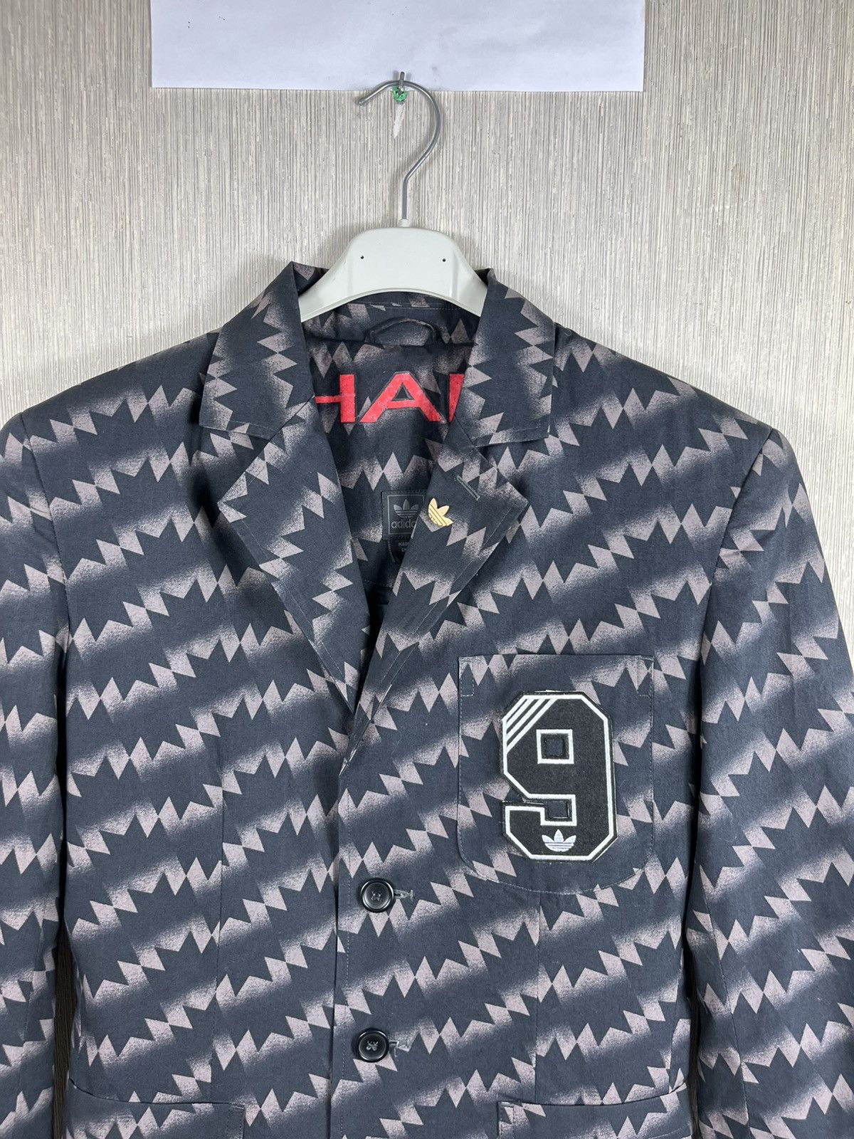 Adidas × Vintage Vintage Adidas blazer jacket y2k monogram sharp pin 9 logo Size US S / EU 44-46 / 1 - 5 Thumbnail
